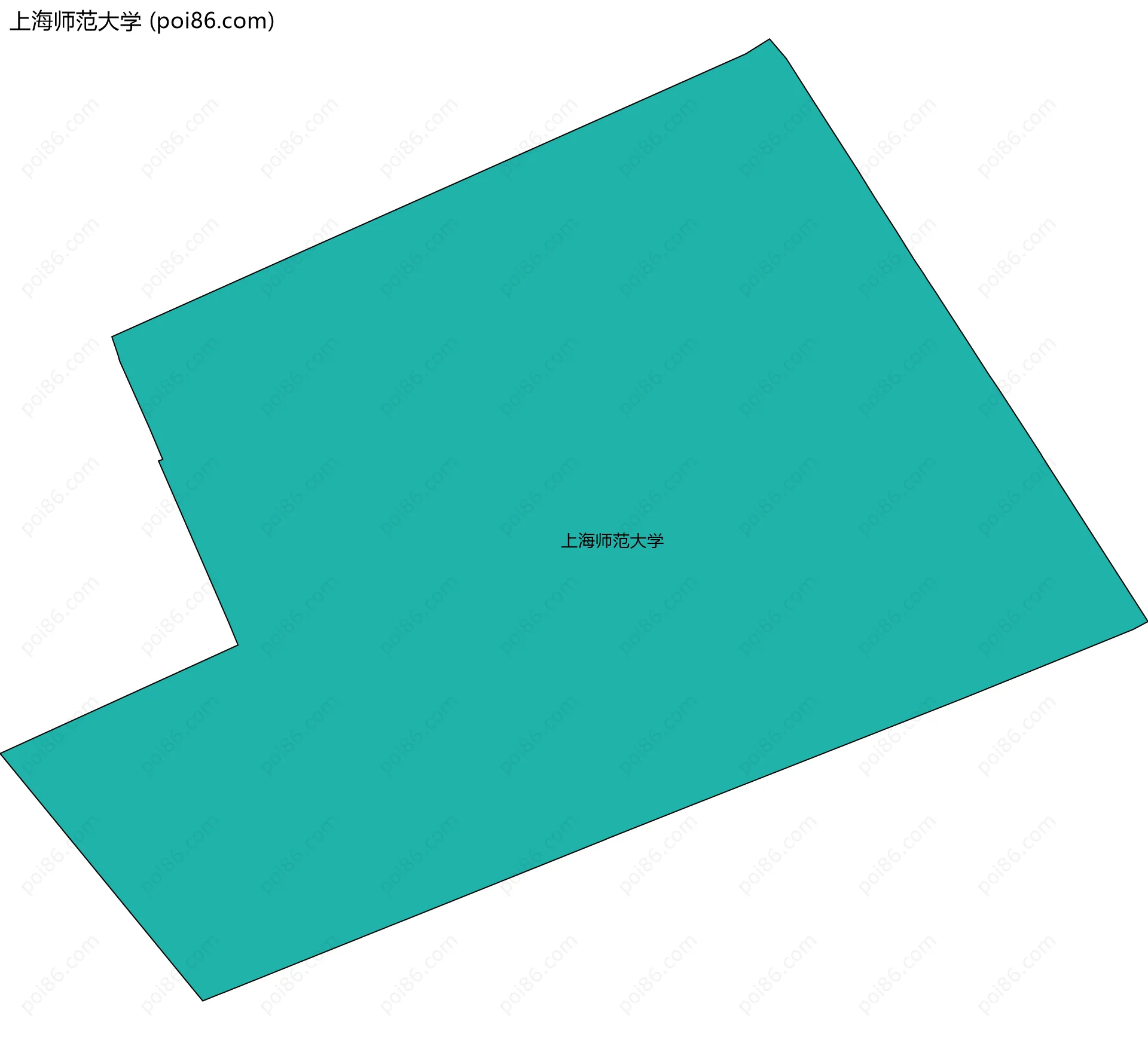 上海师范大学边界地图
