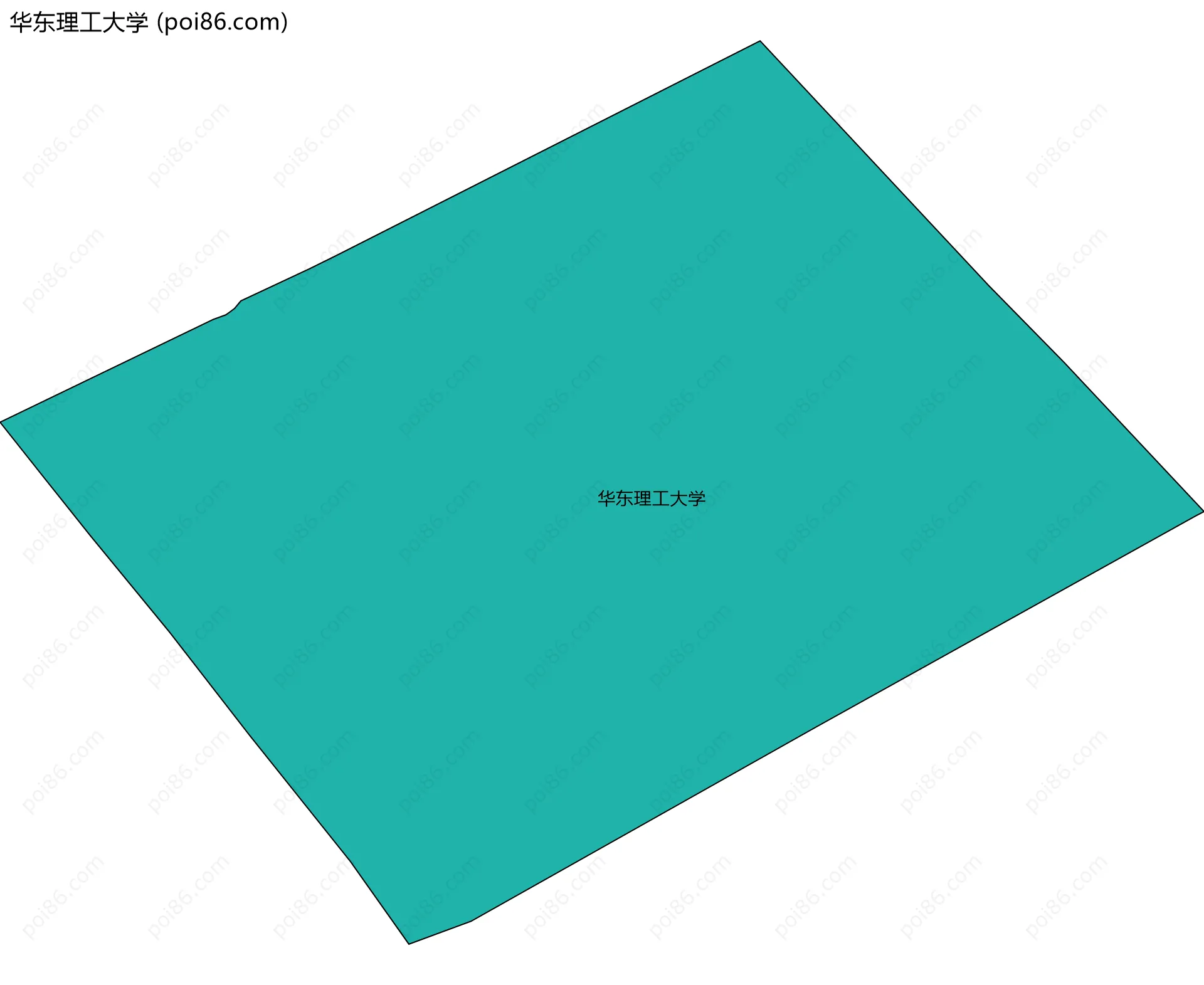 华东理工大学边界地图