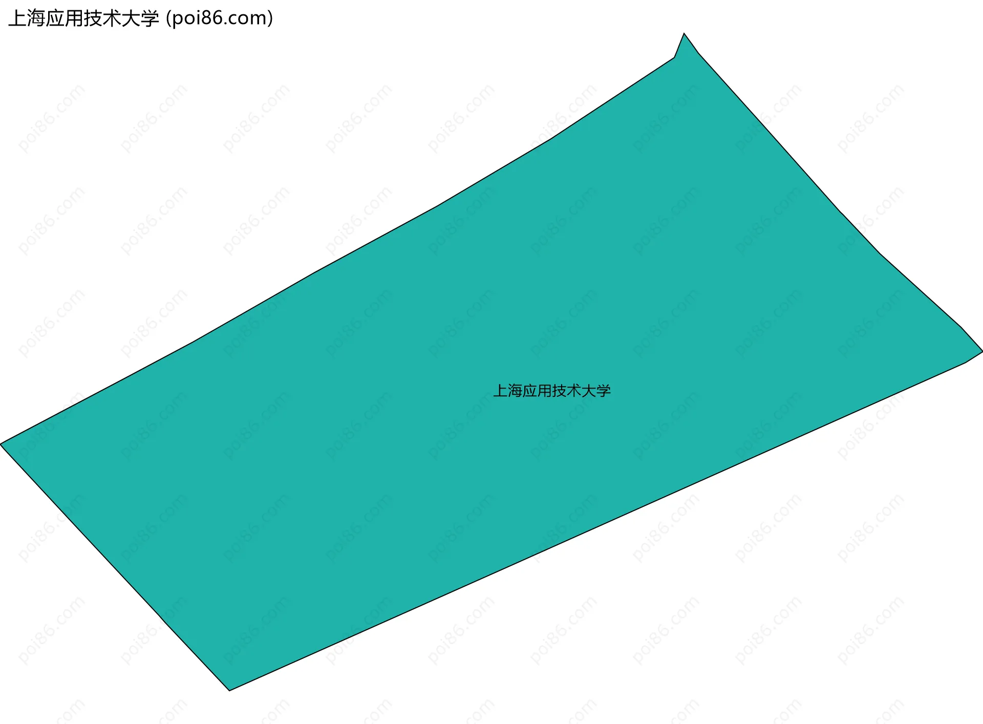 上海应用技术大学边界地图
