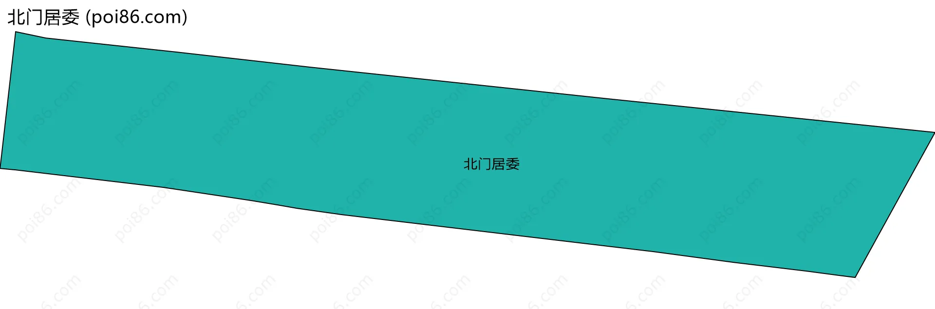 北门居委边界地图