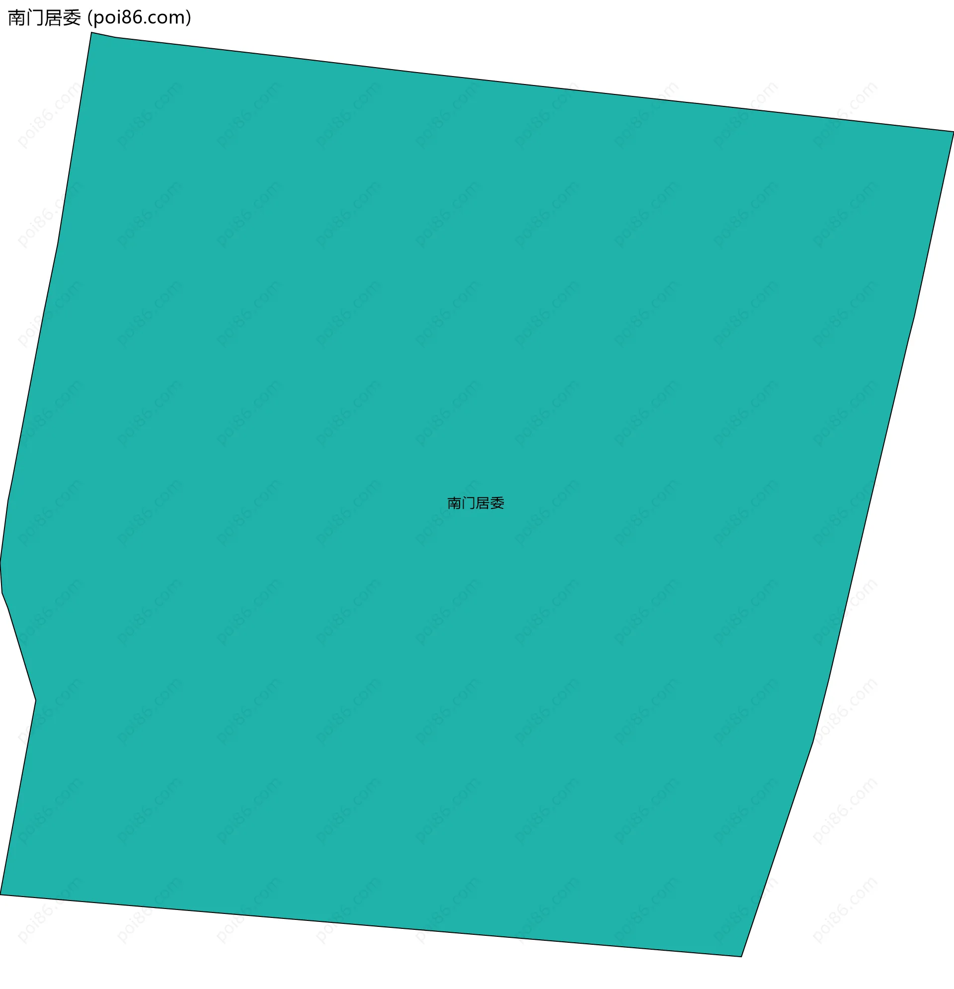 南门居委边界地图