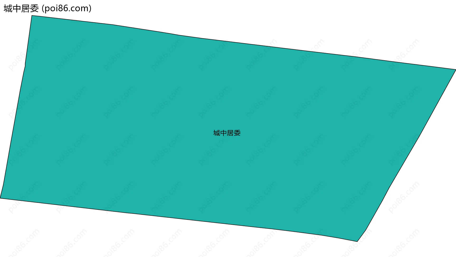 城中居委边界地图