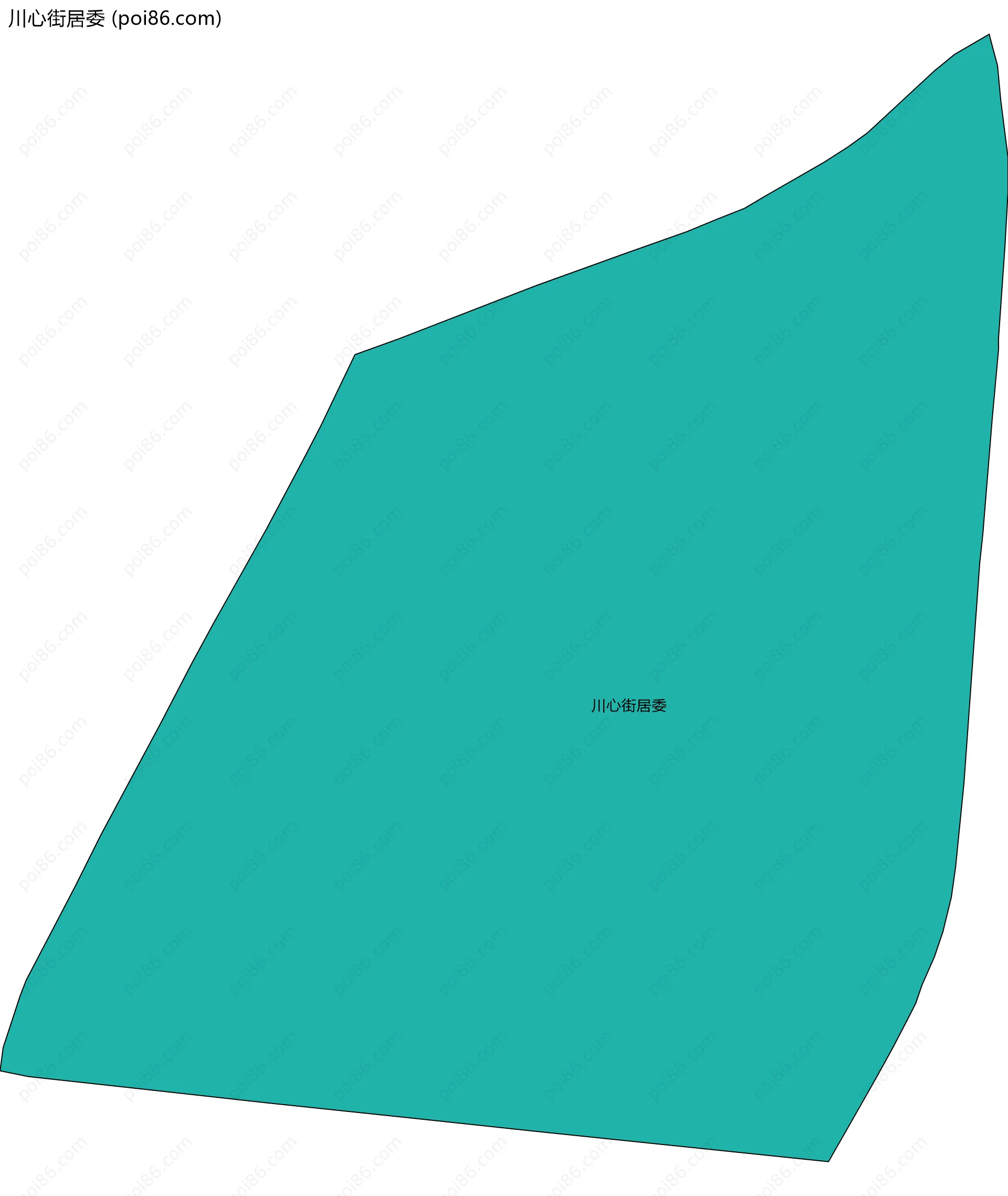 川心街居委边界地图