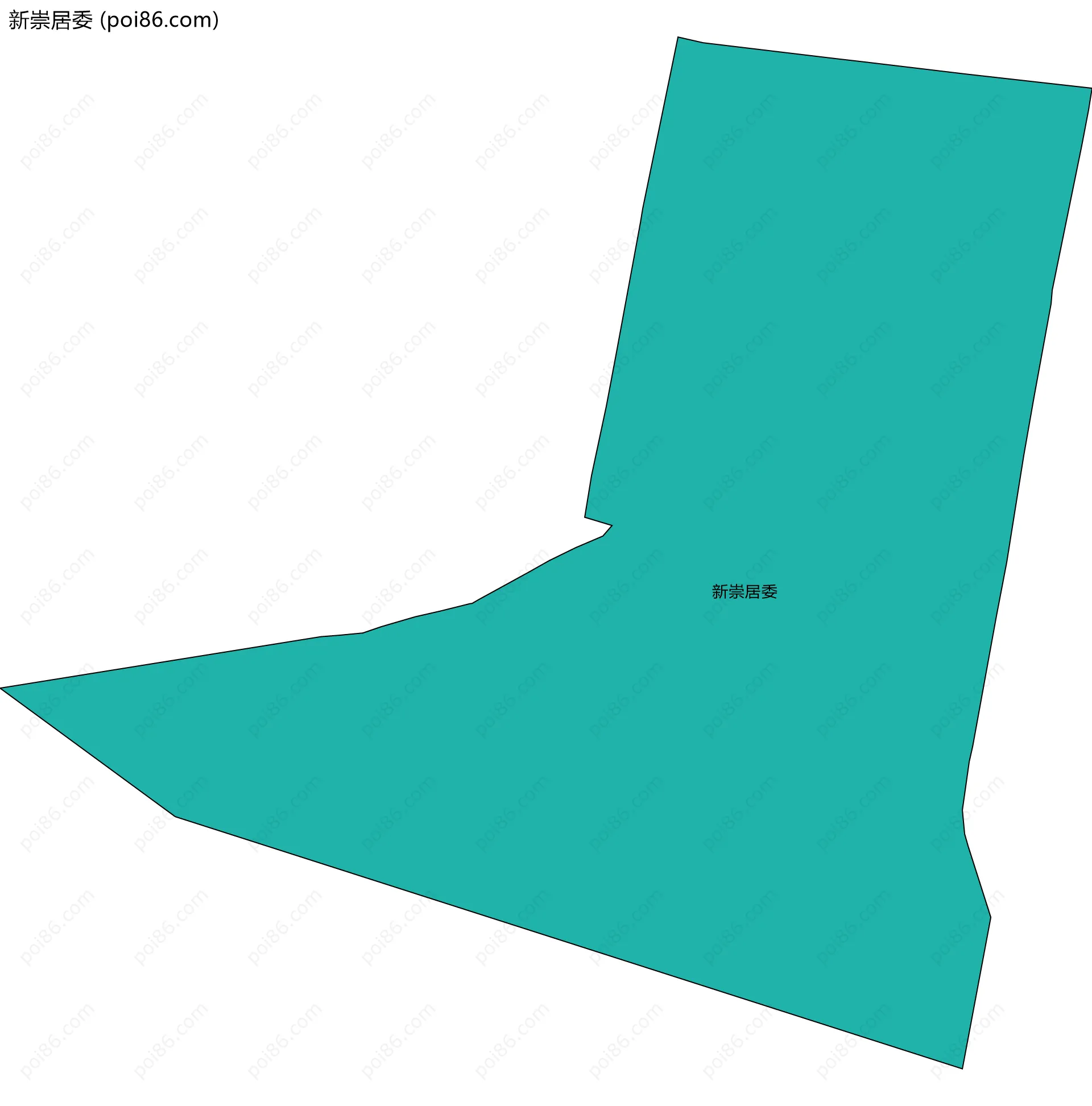 新崇居委边界地图