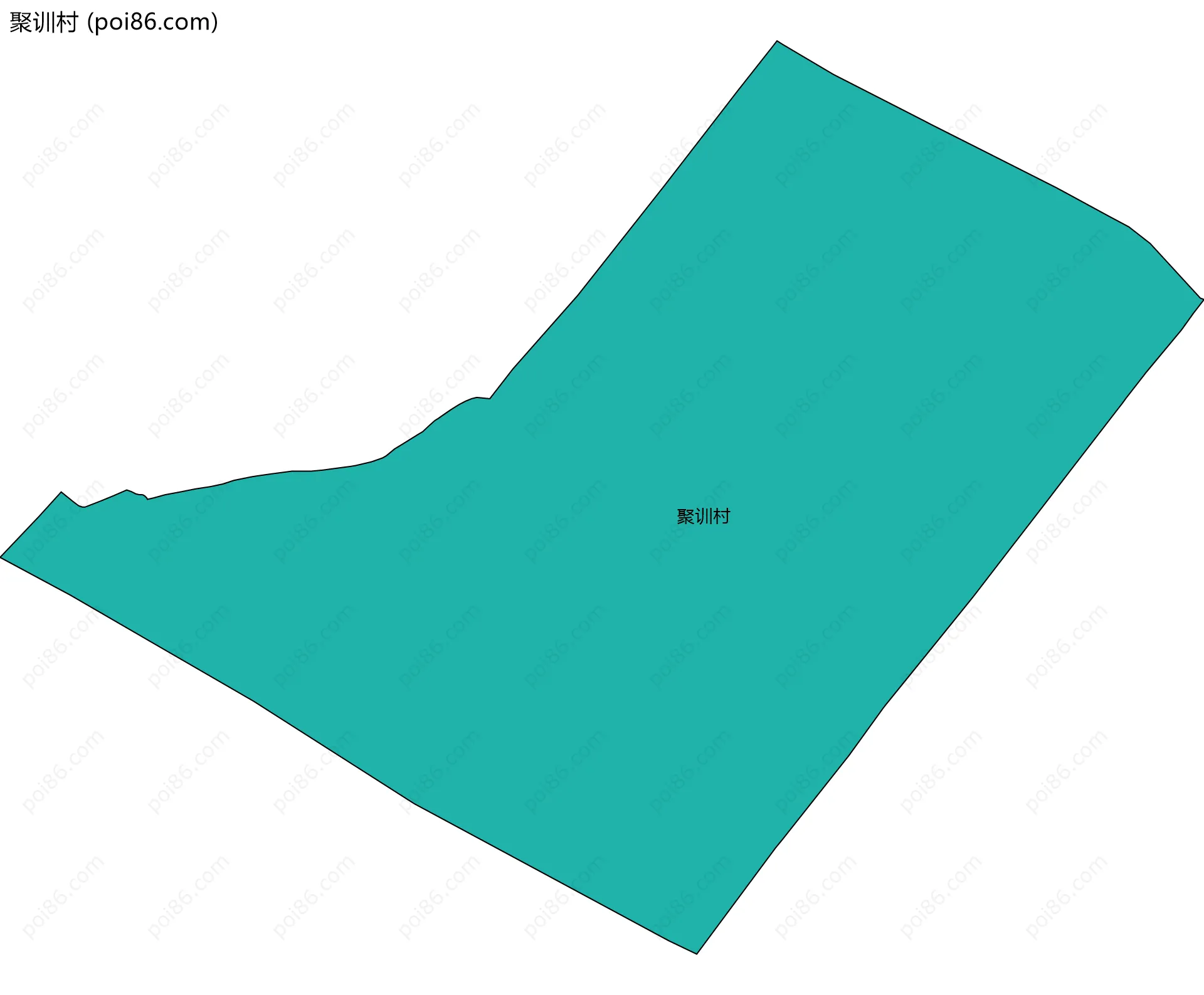 聚训村边界地图