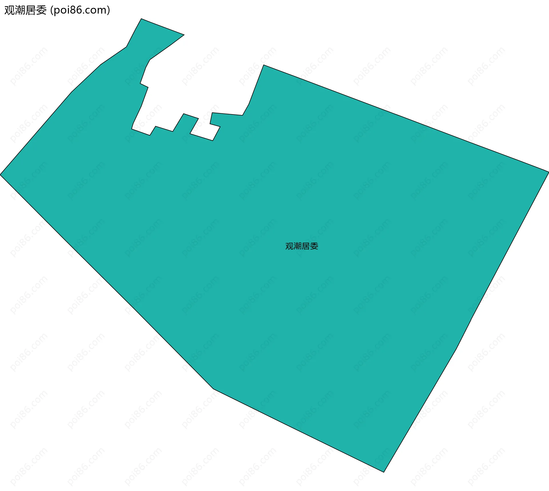 观潮居委边界地图