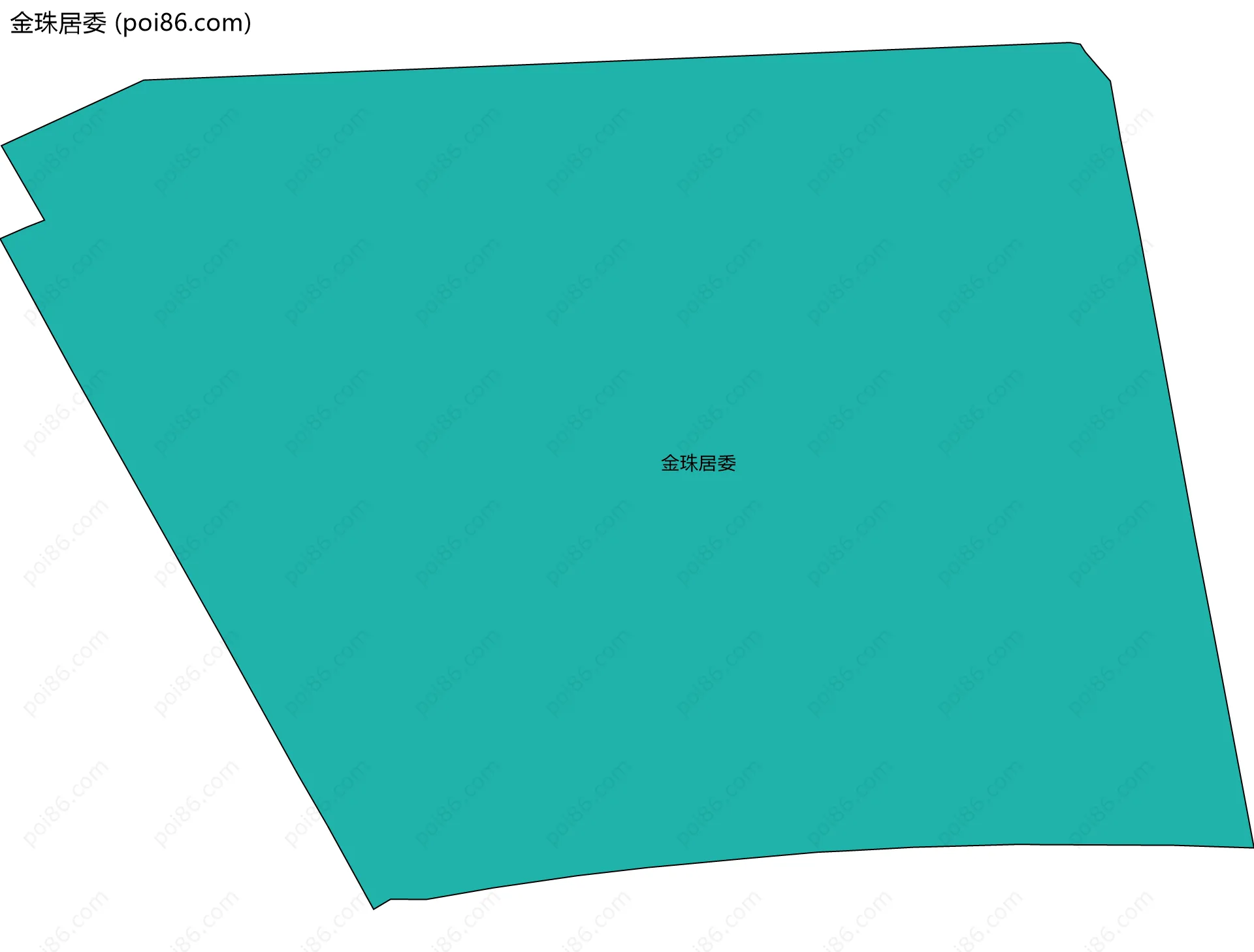 金珠居委边界地图