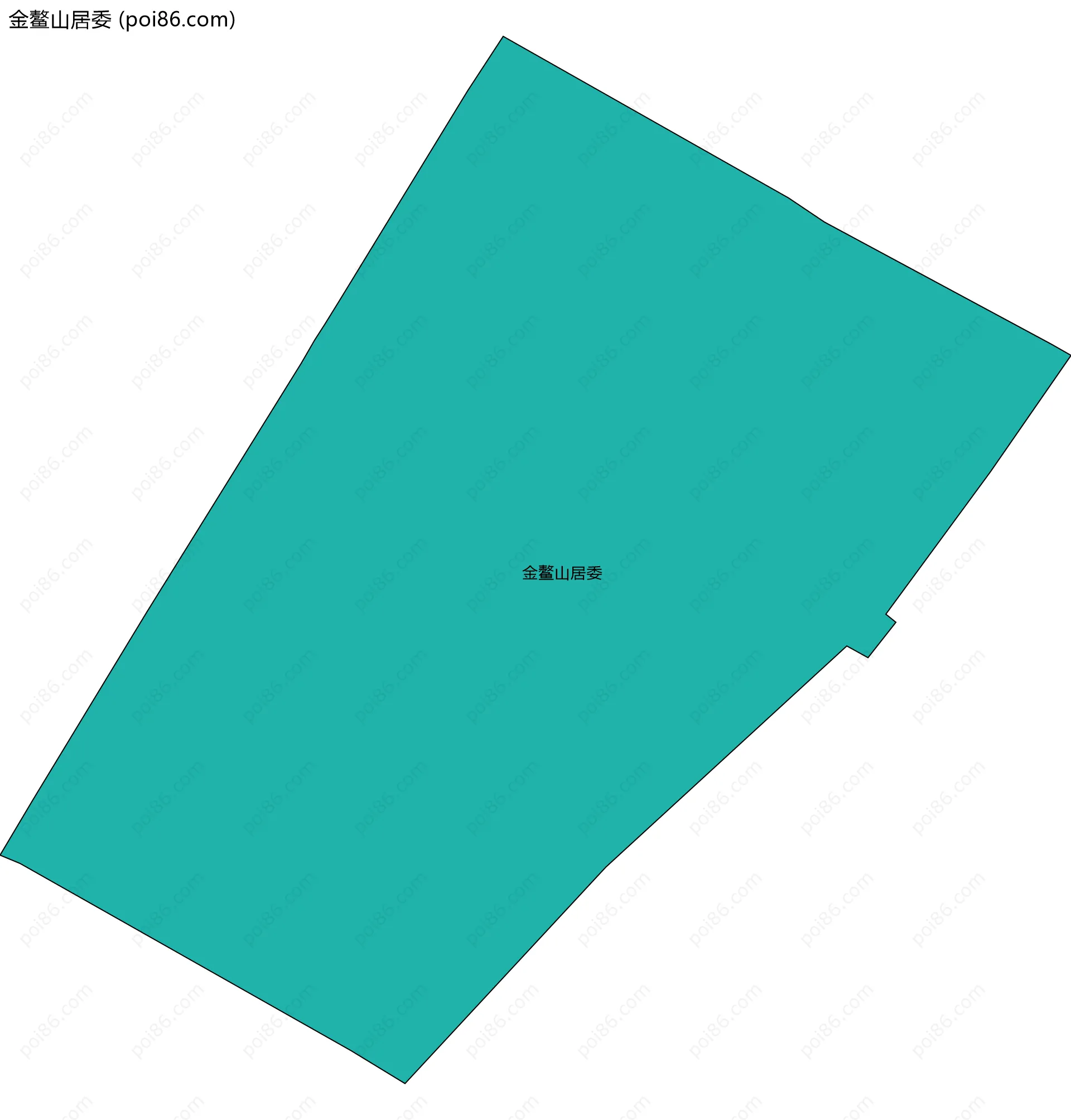 金鳌山居委边界地图