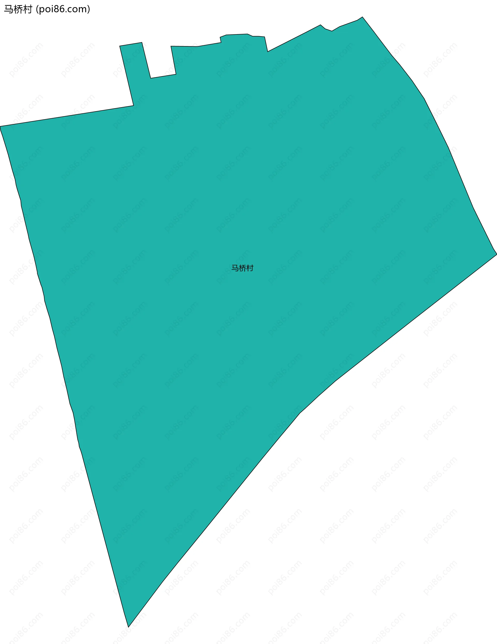 马桥村边界地图