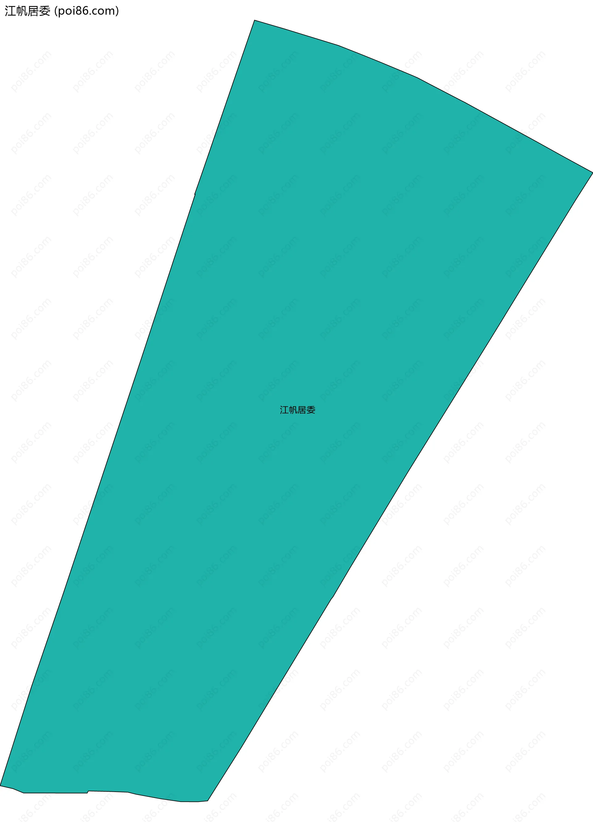 江帆居委边界地图