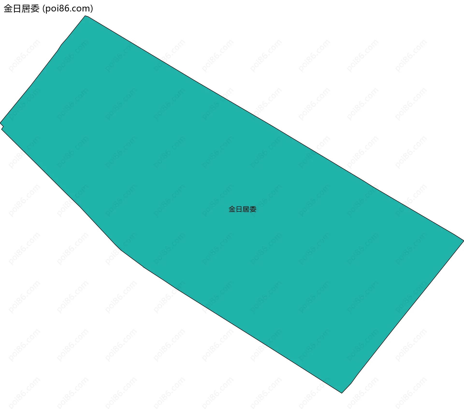 金日居委边界地图