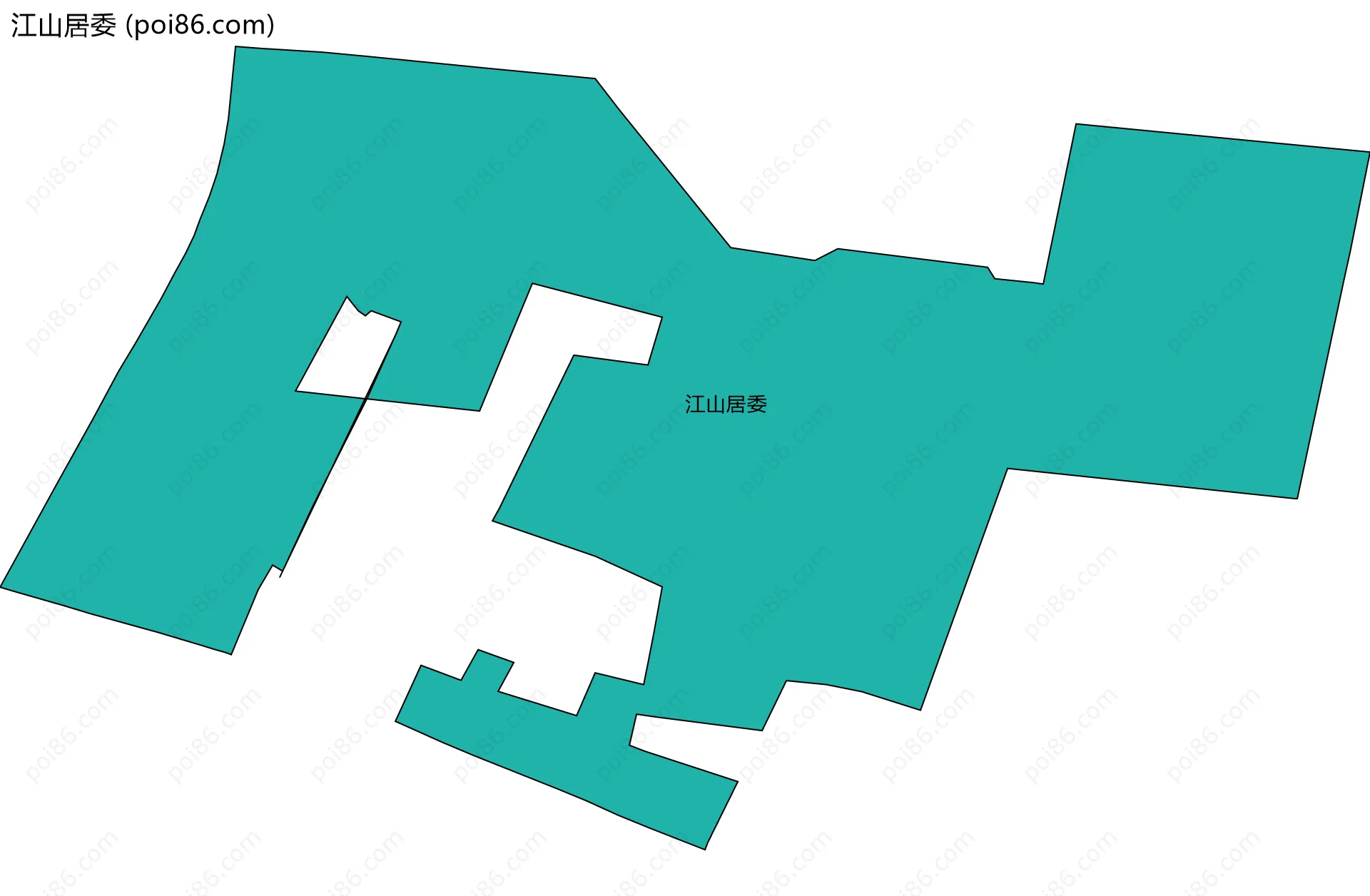 江山居委边界地图