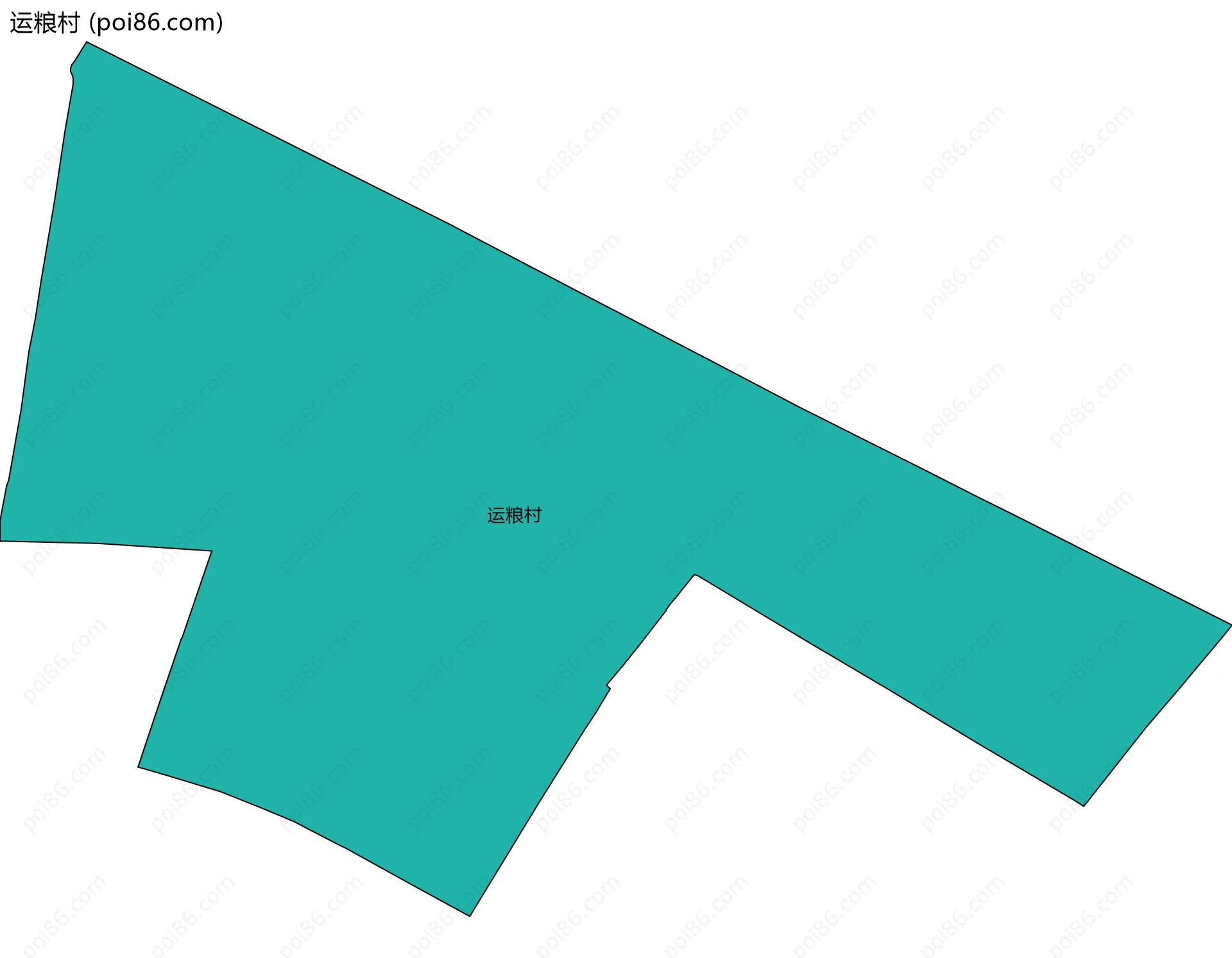 运粮村边界地图