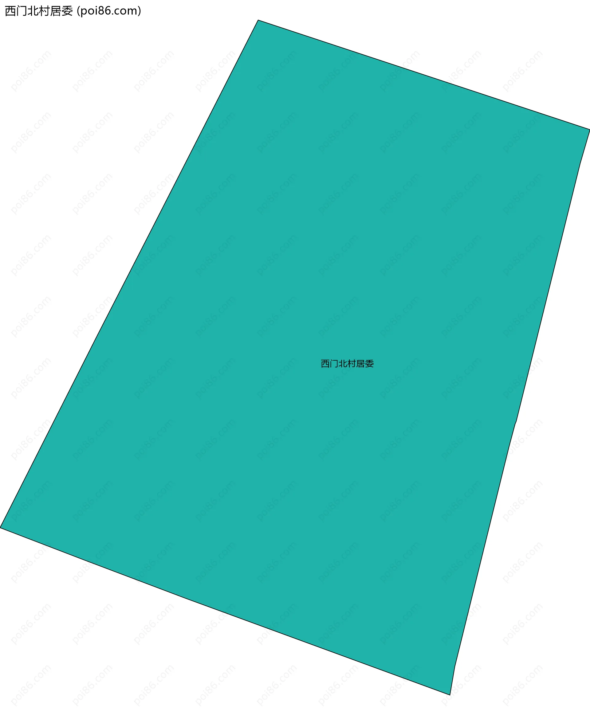 西门北村居委边界地图