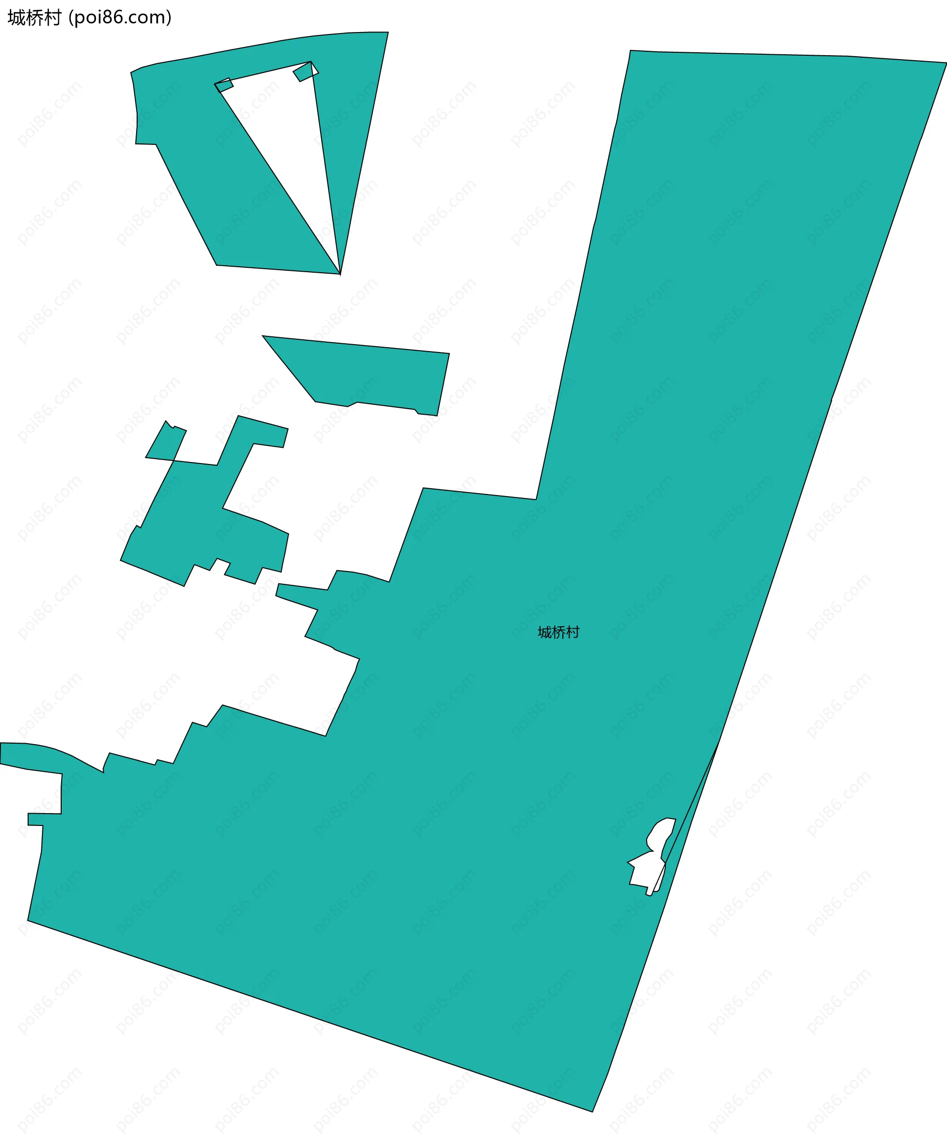 城桥村边界地图