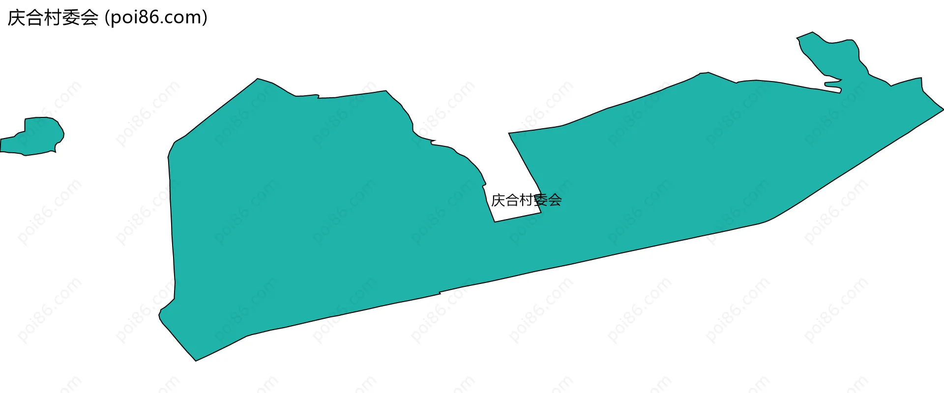 庆合村委会边界地图