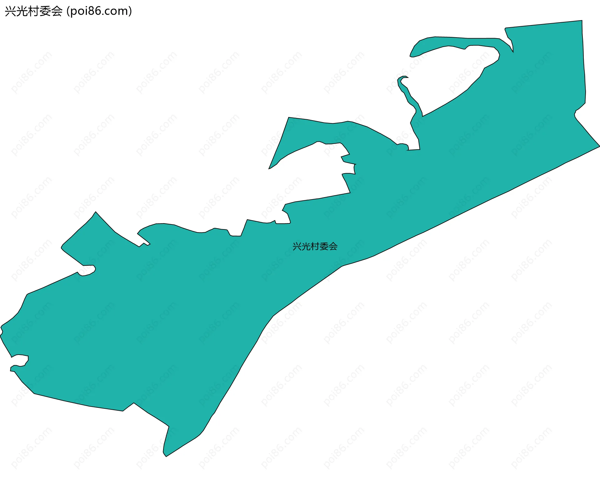 兴光村委会边界地图