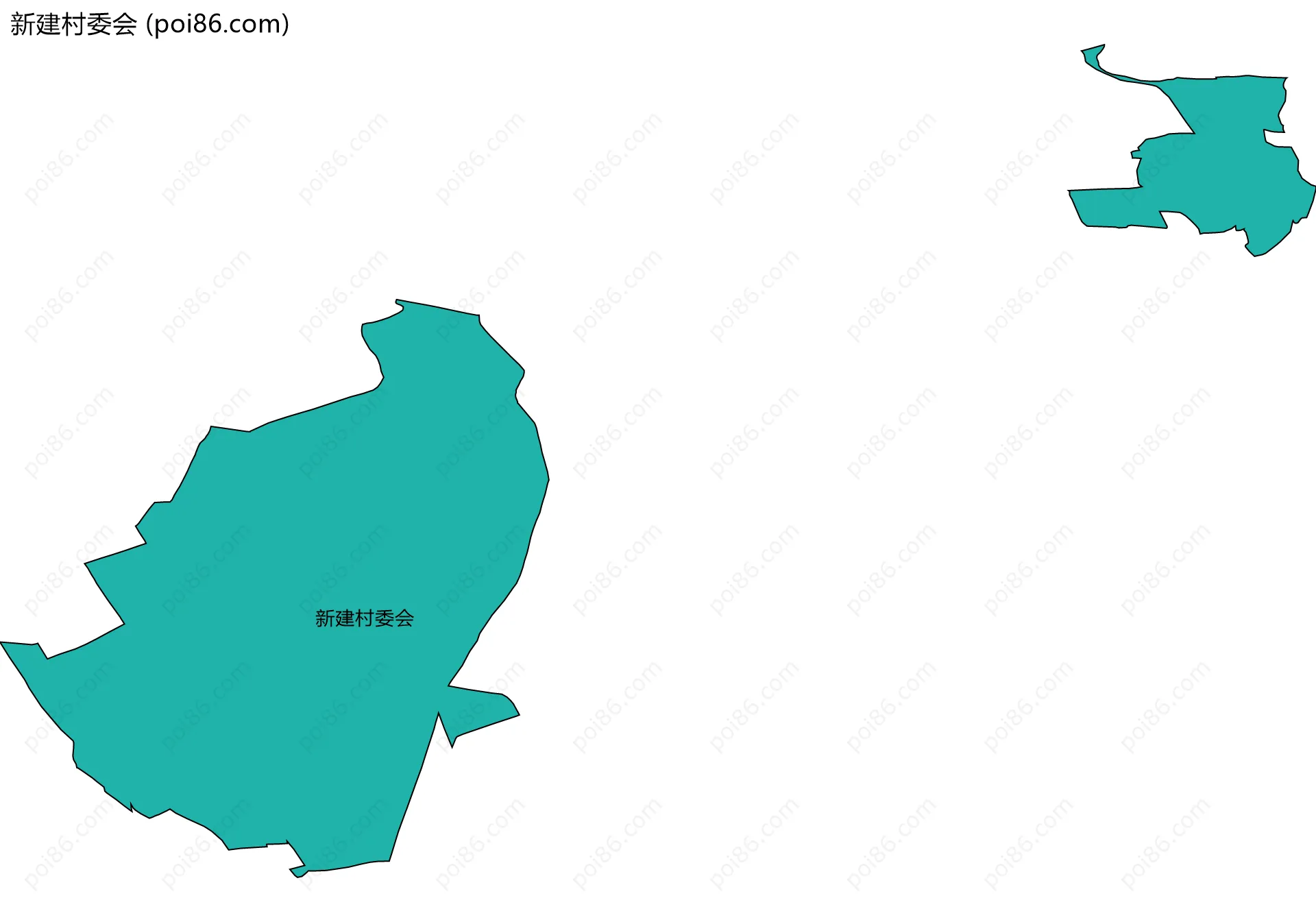 新建村委会边界地图