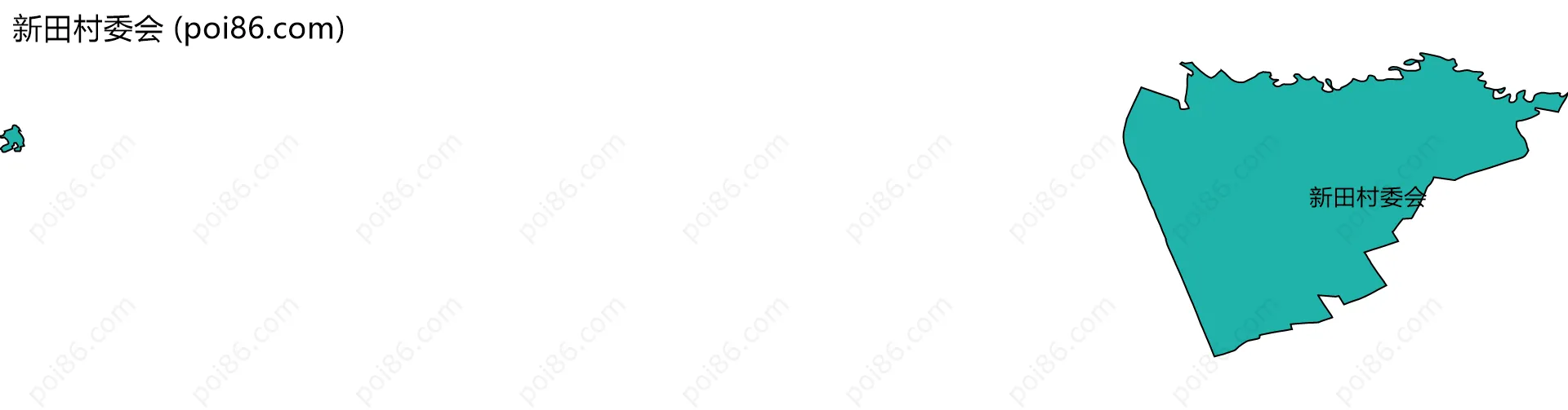 新田村委会边界地图