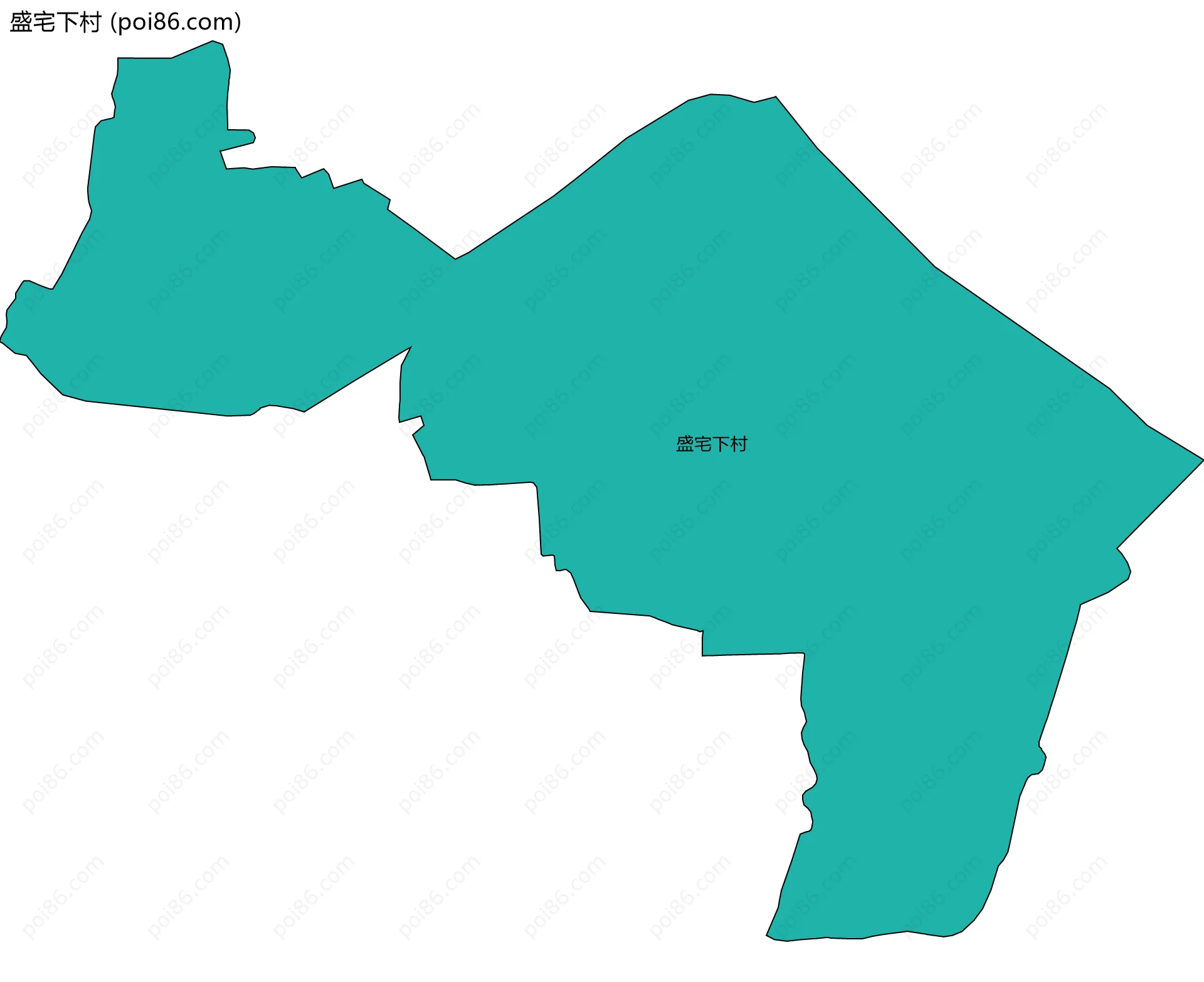 盛宅下村边界地图