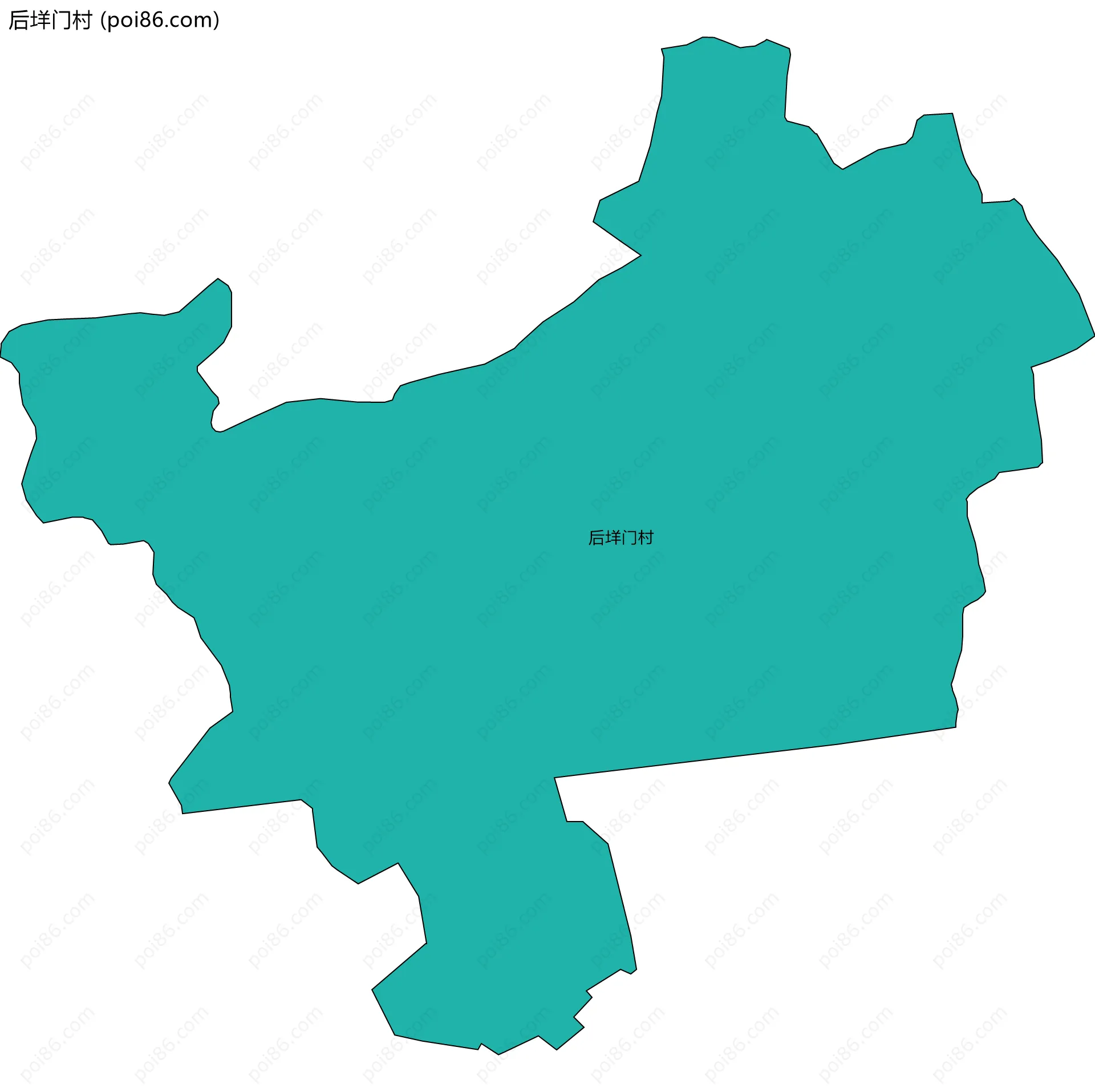 后垟门村边界地图