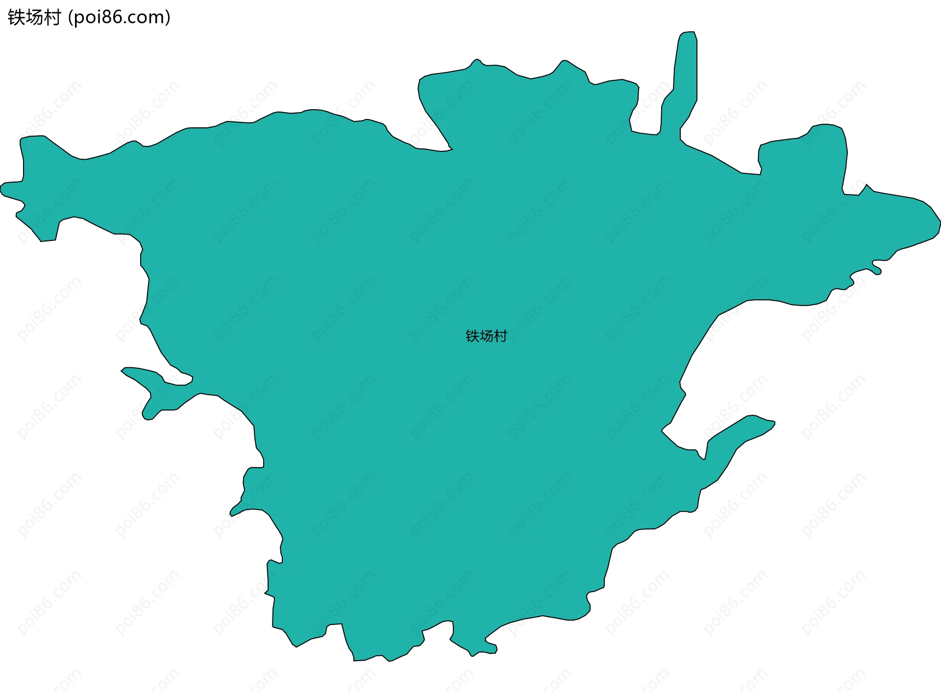 铁场村边界地图