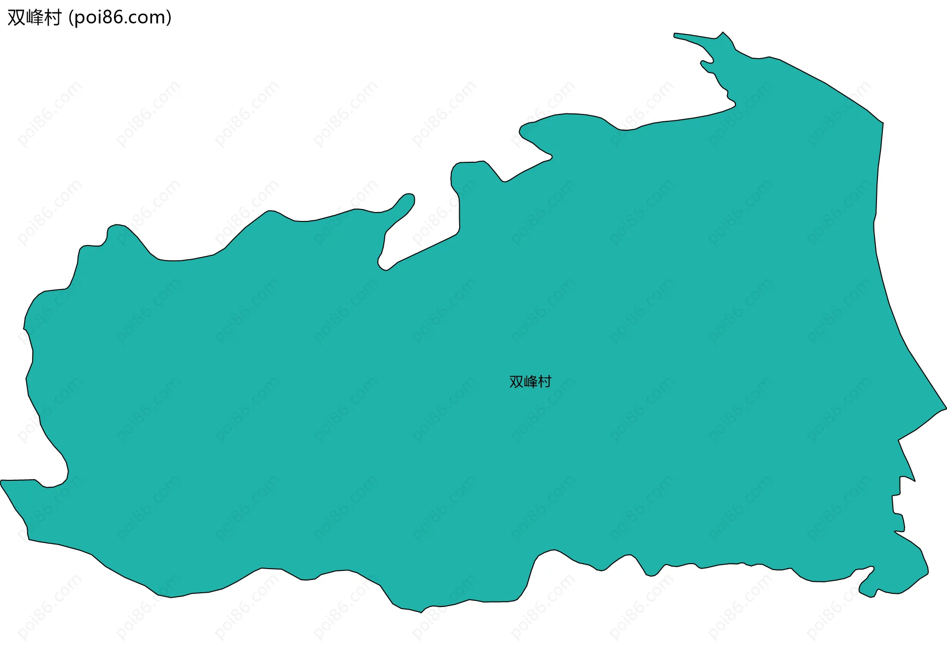 双峰村边界地图