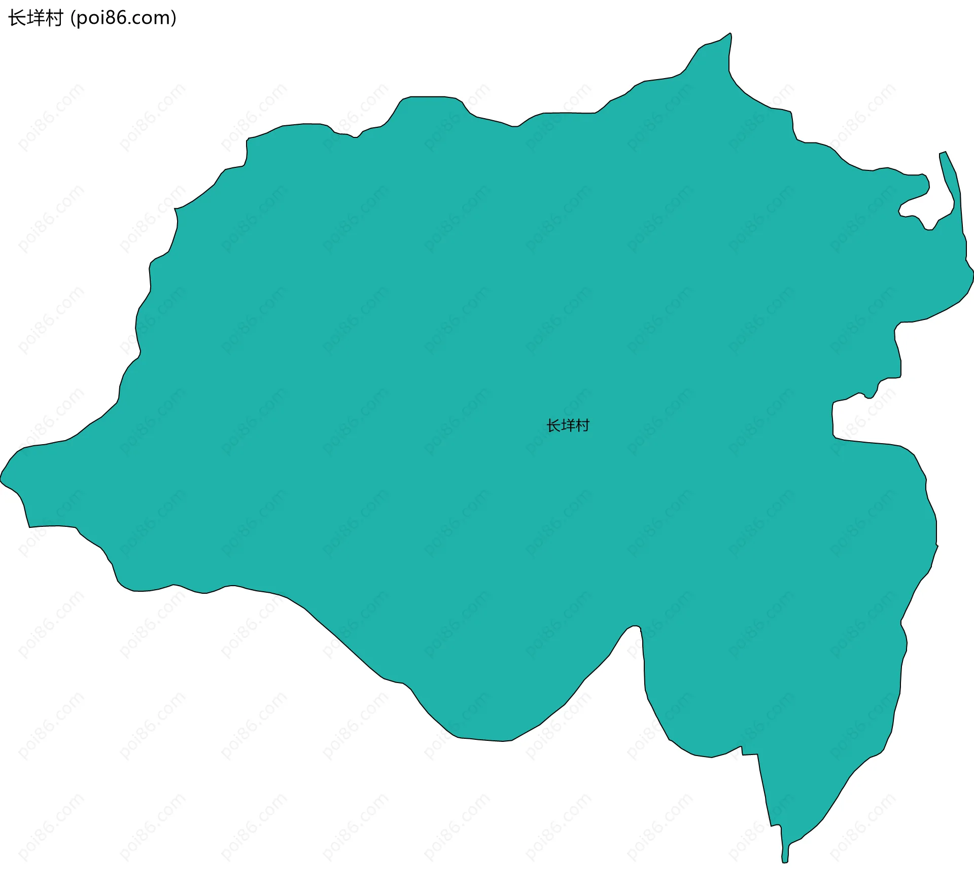 长垟村边界地图