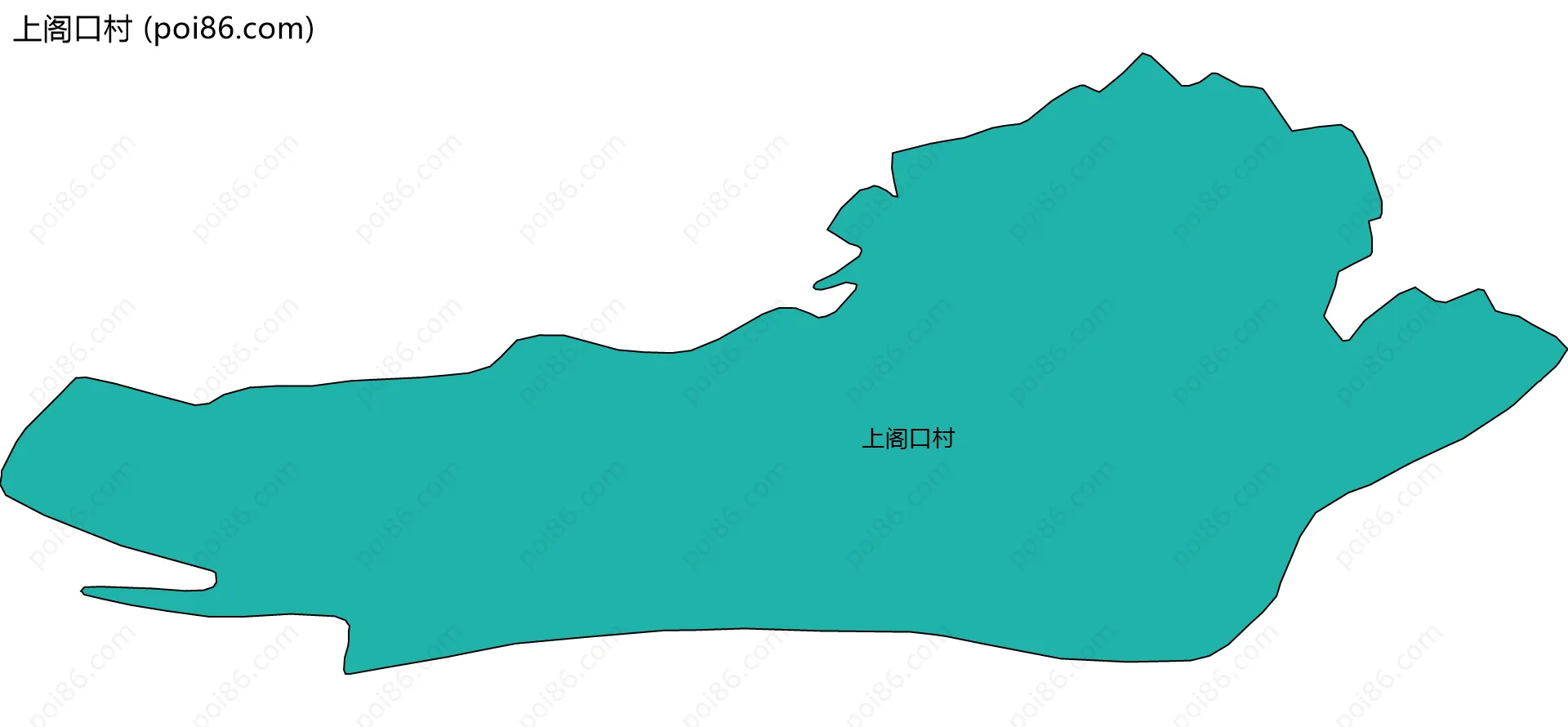 上阁口村边界地图