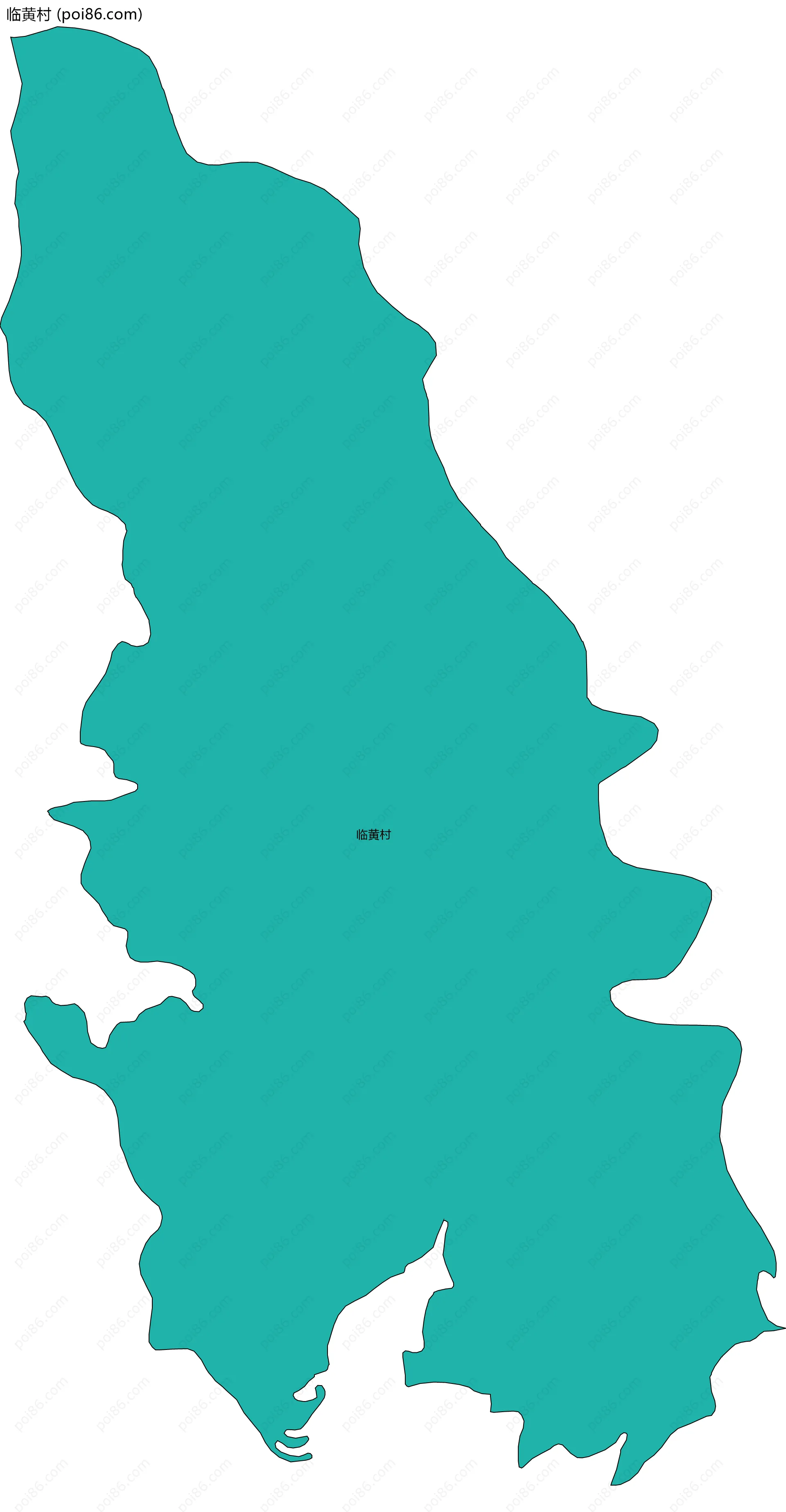 临黄村边界地图