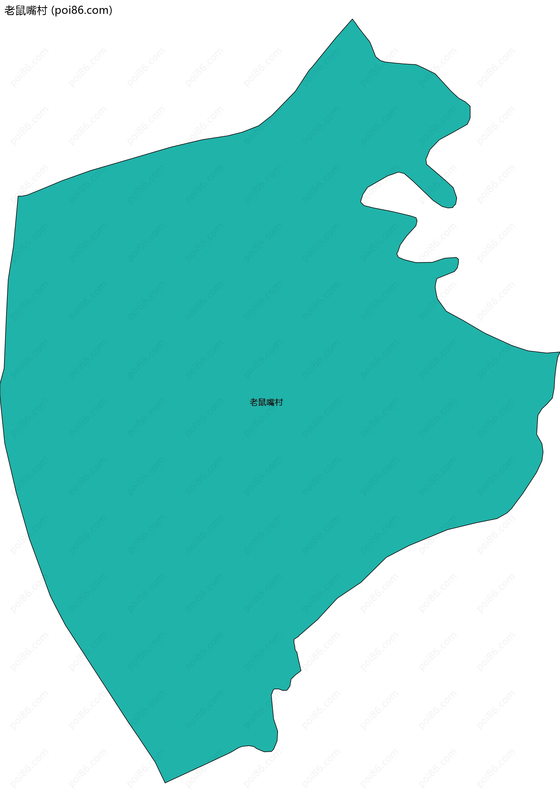 老鼠嘴村边界地图