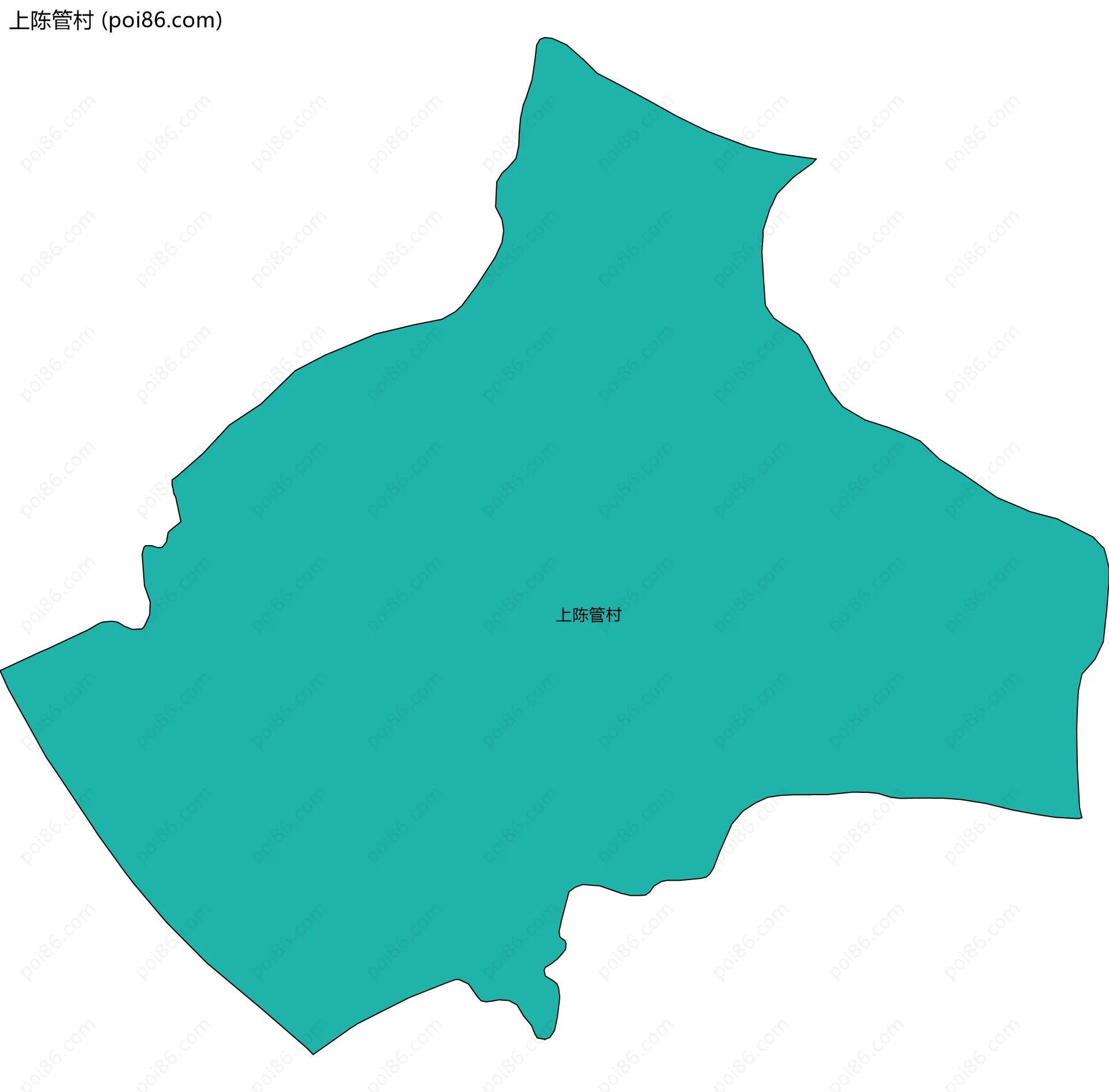 上陈管村边界地图