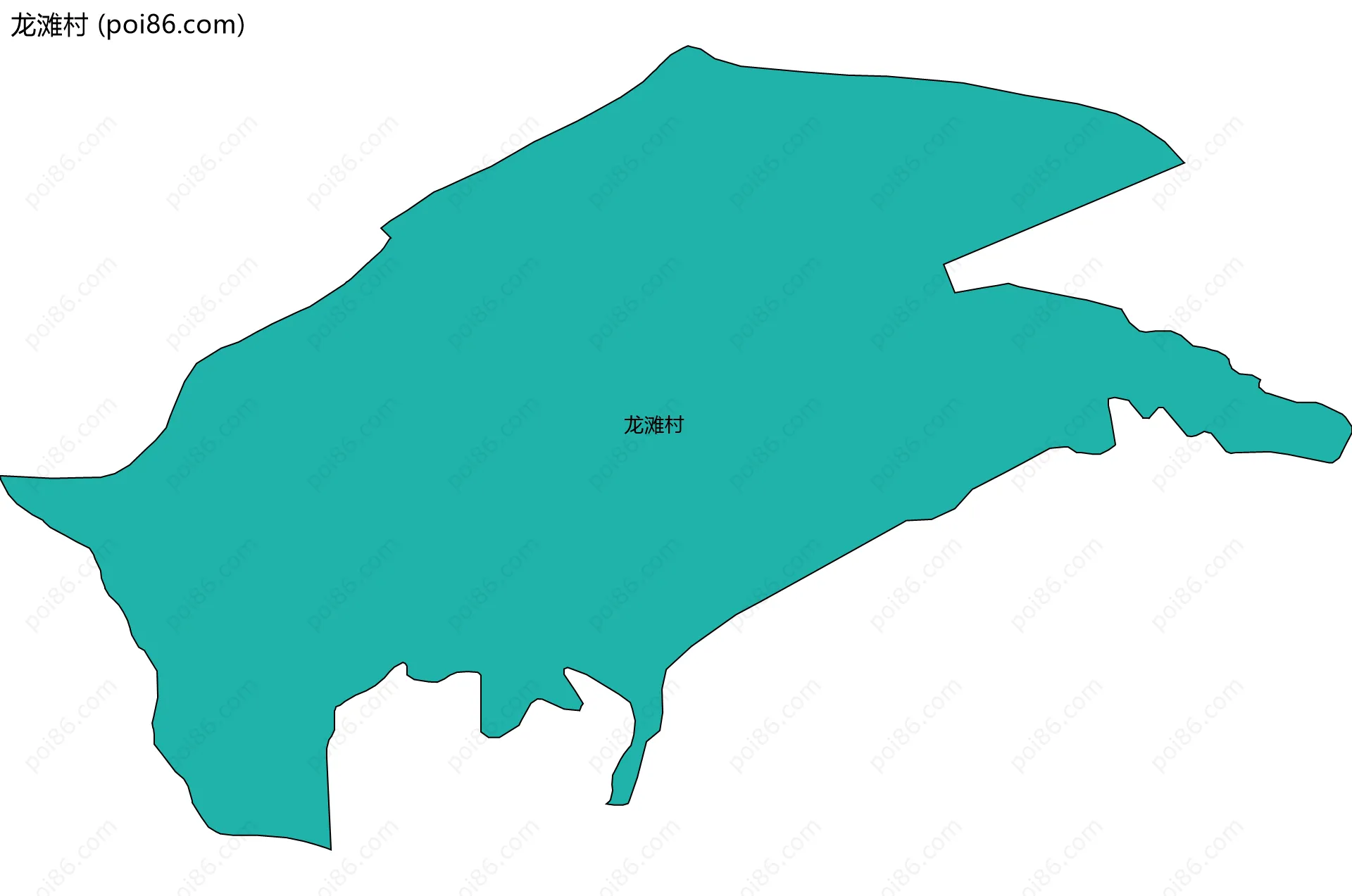 龙滩村边界地图