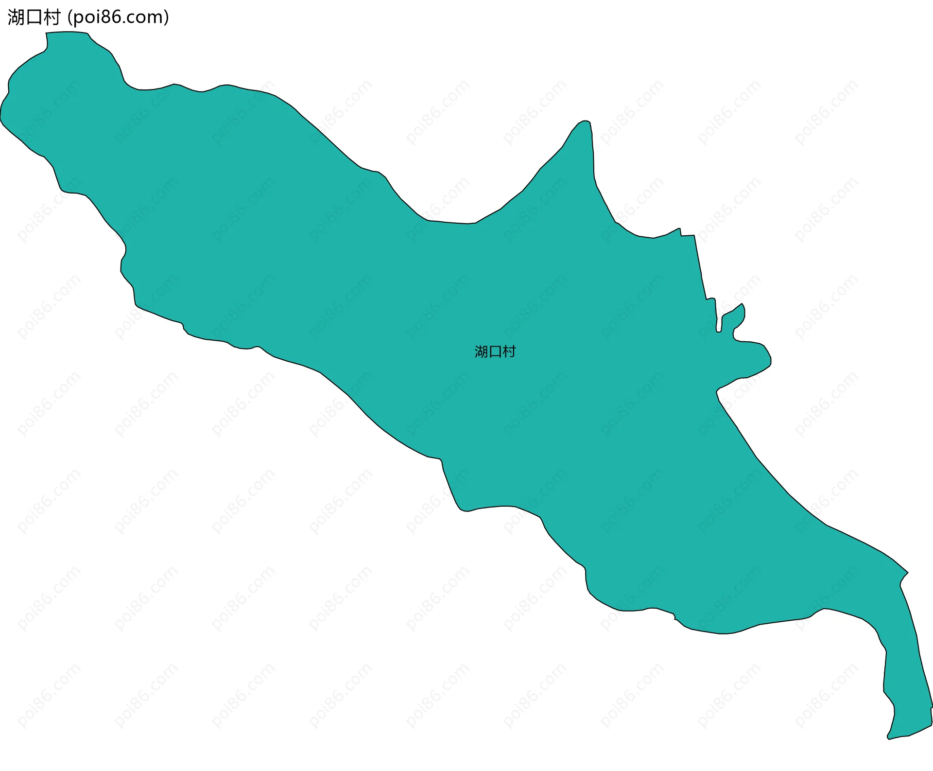 湖口村边界地图