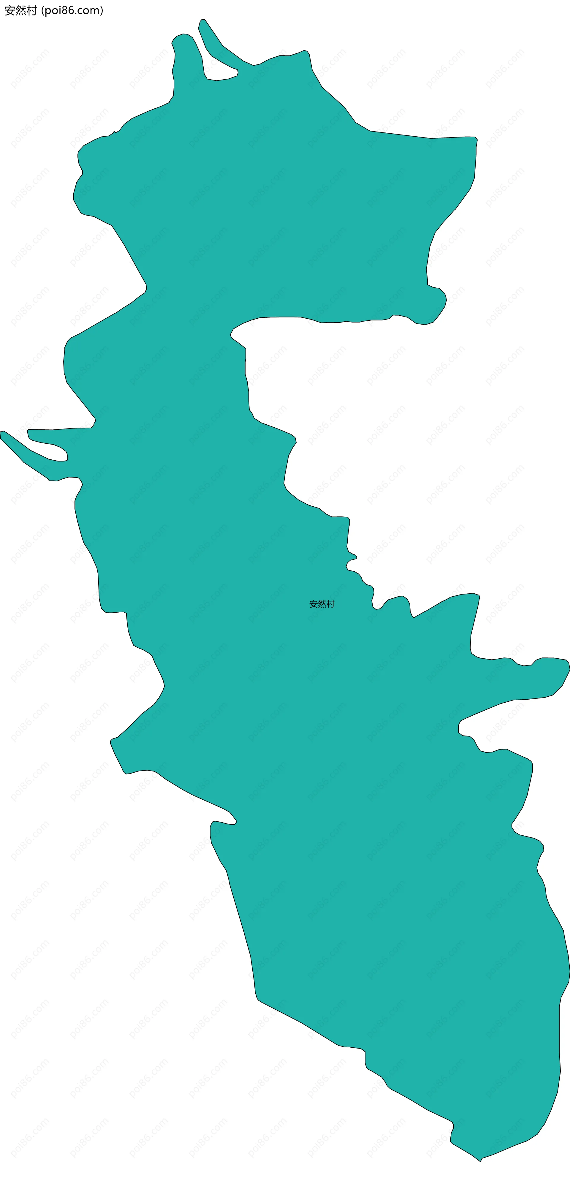 安然村边界地图