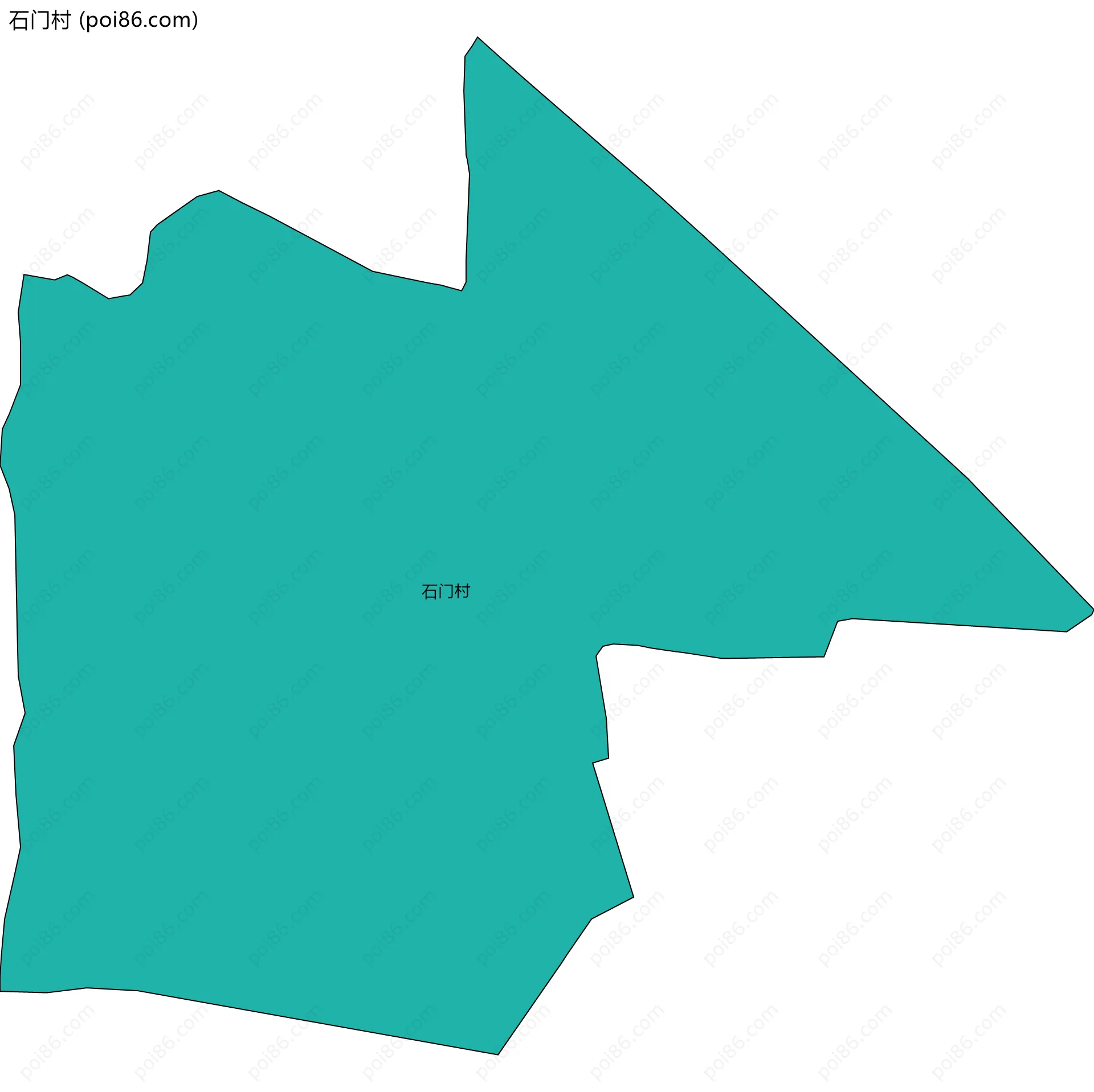 石门村边界地图