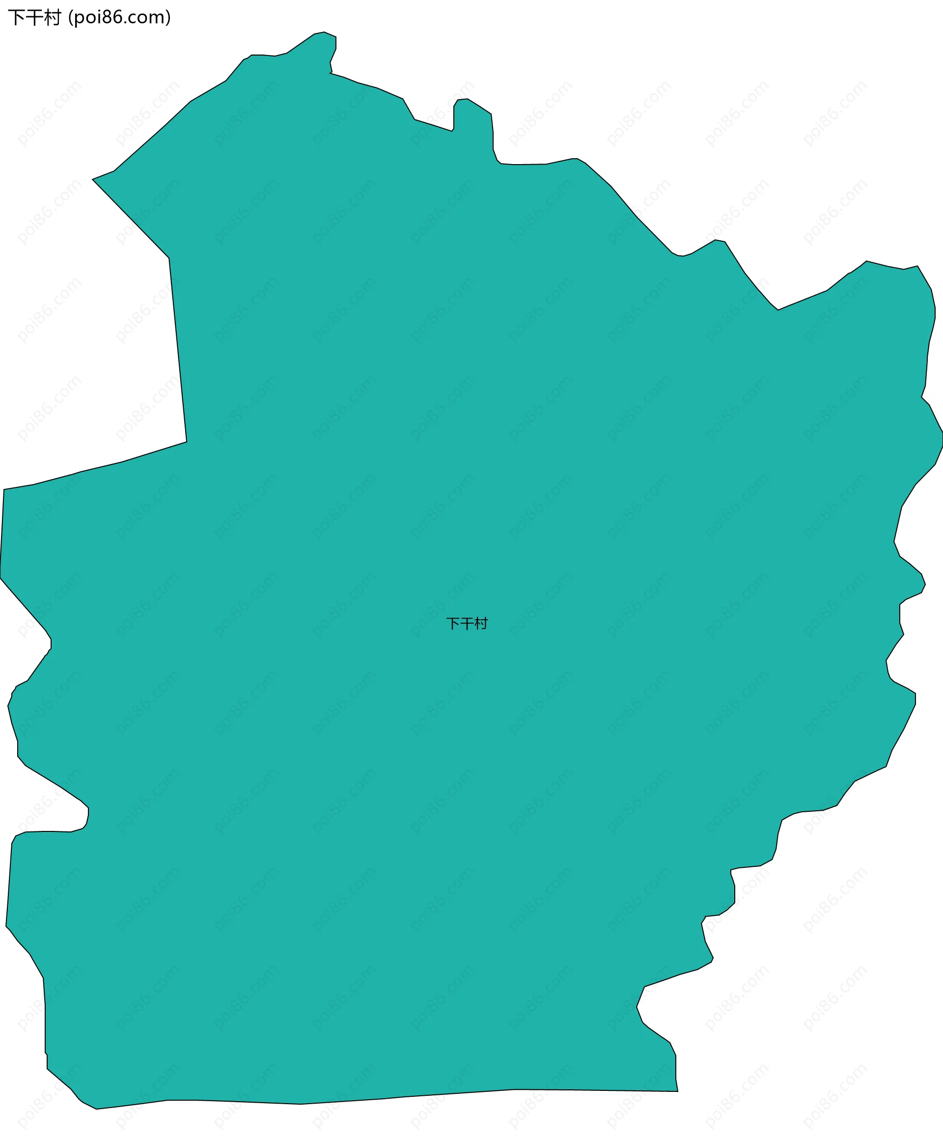 下干村边界地图