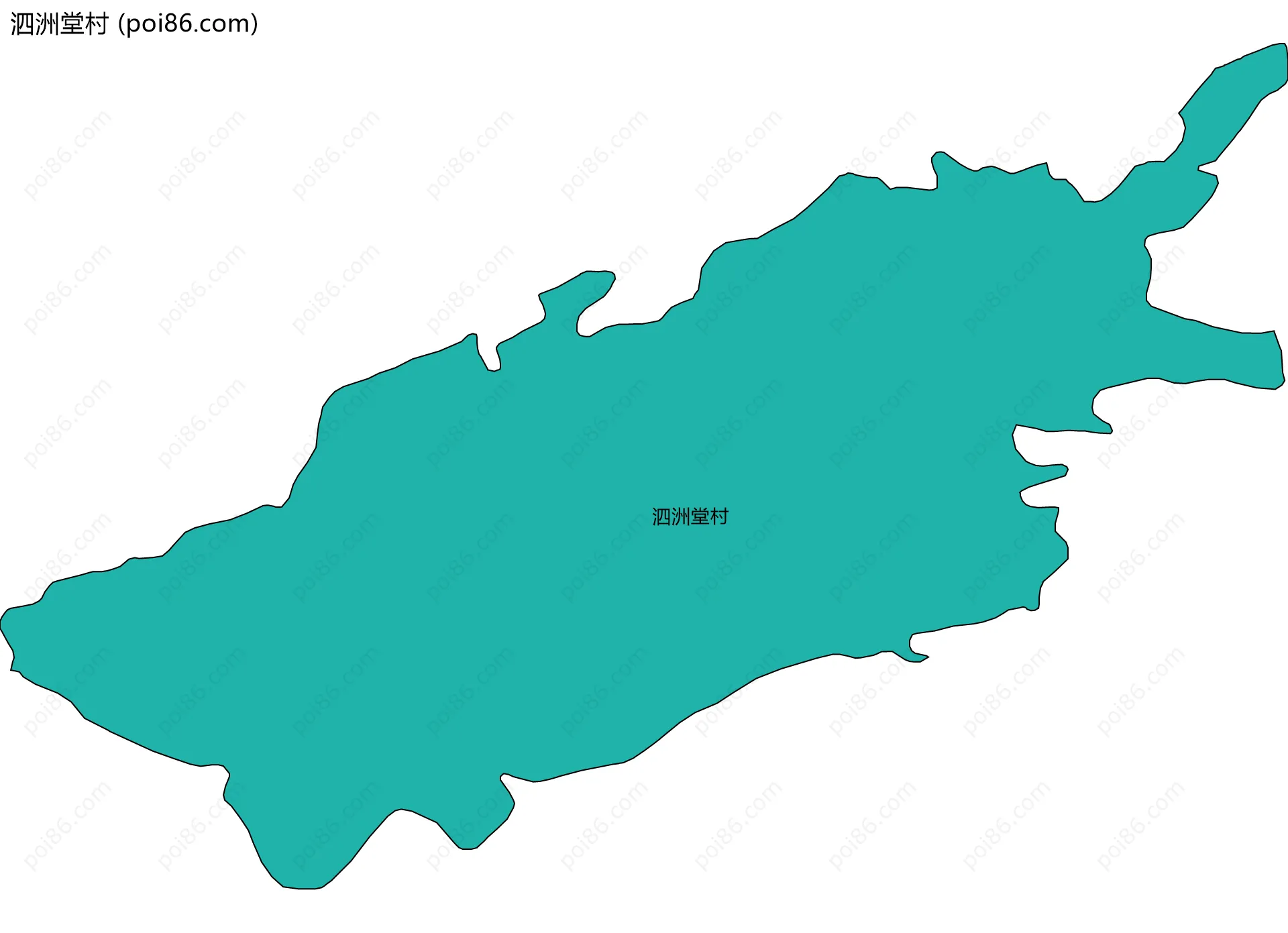 泗洲堂村边界地图