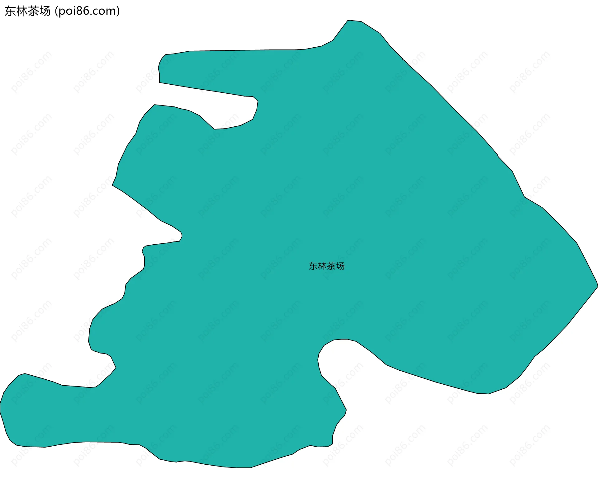 东林茶场边界地图