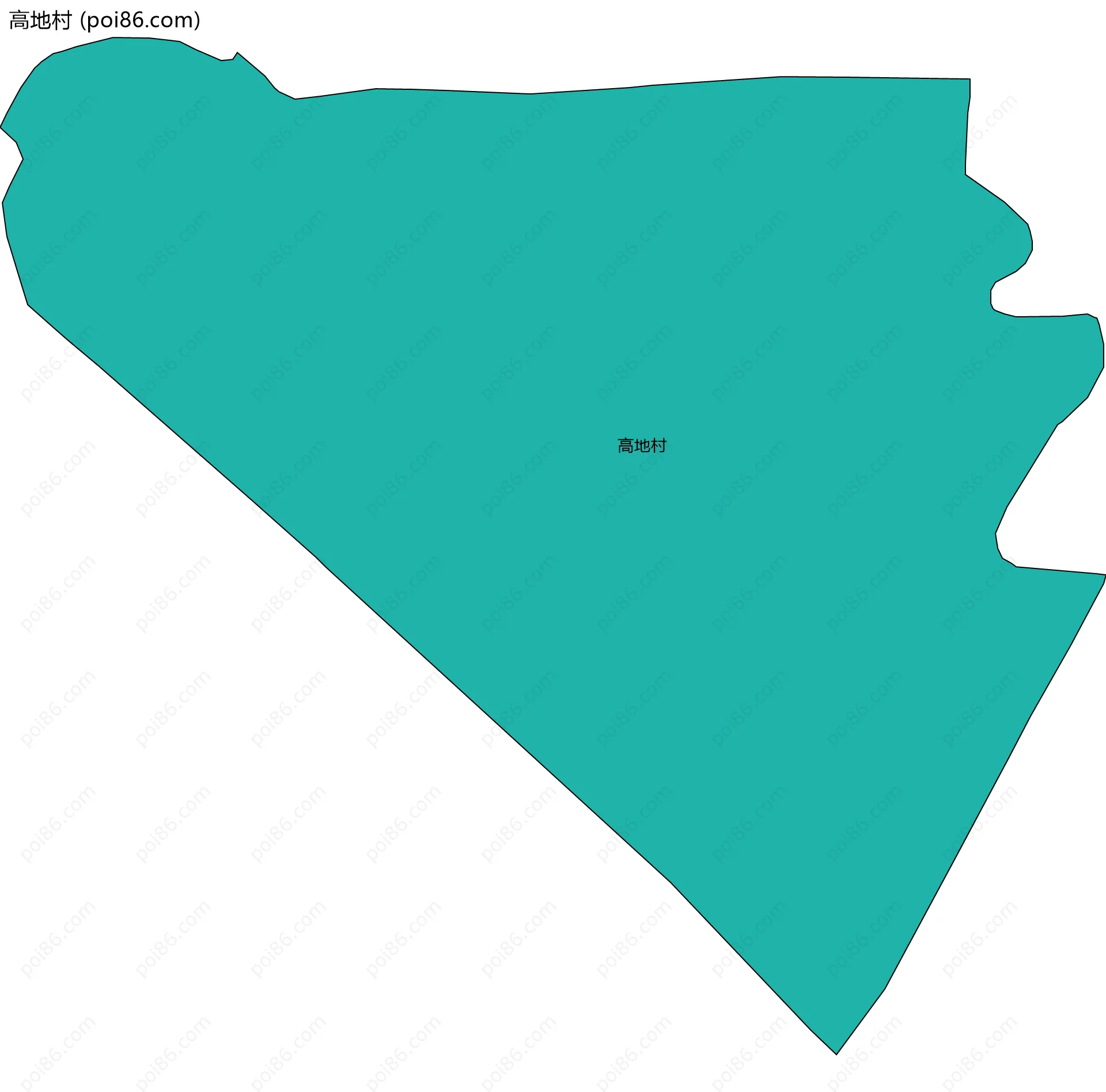 高地村边界地图