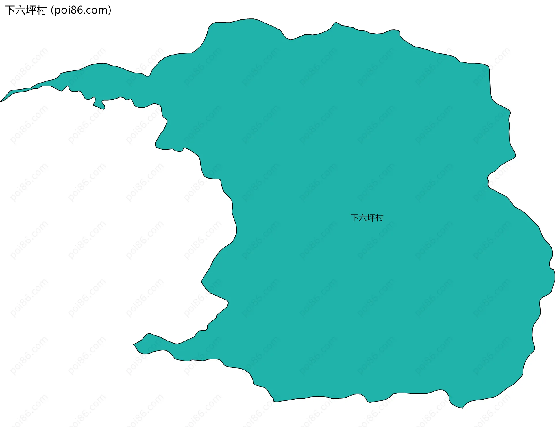 下六坪村边界地图