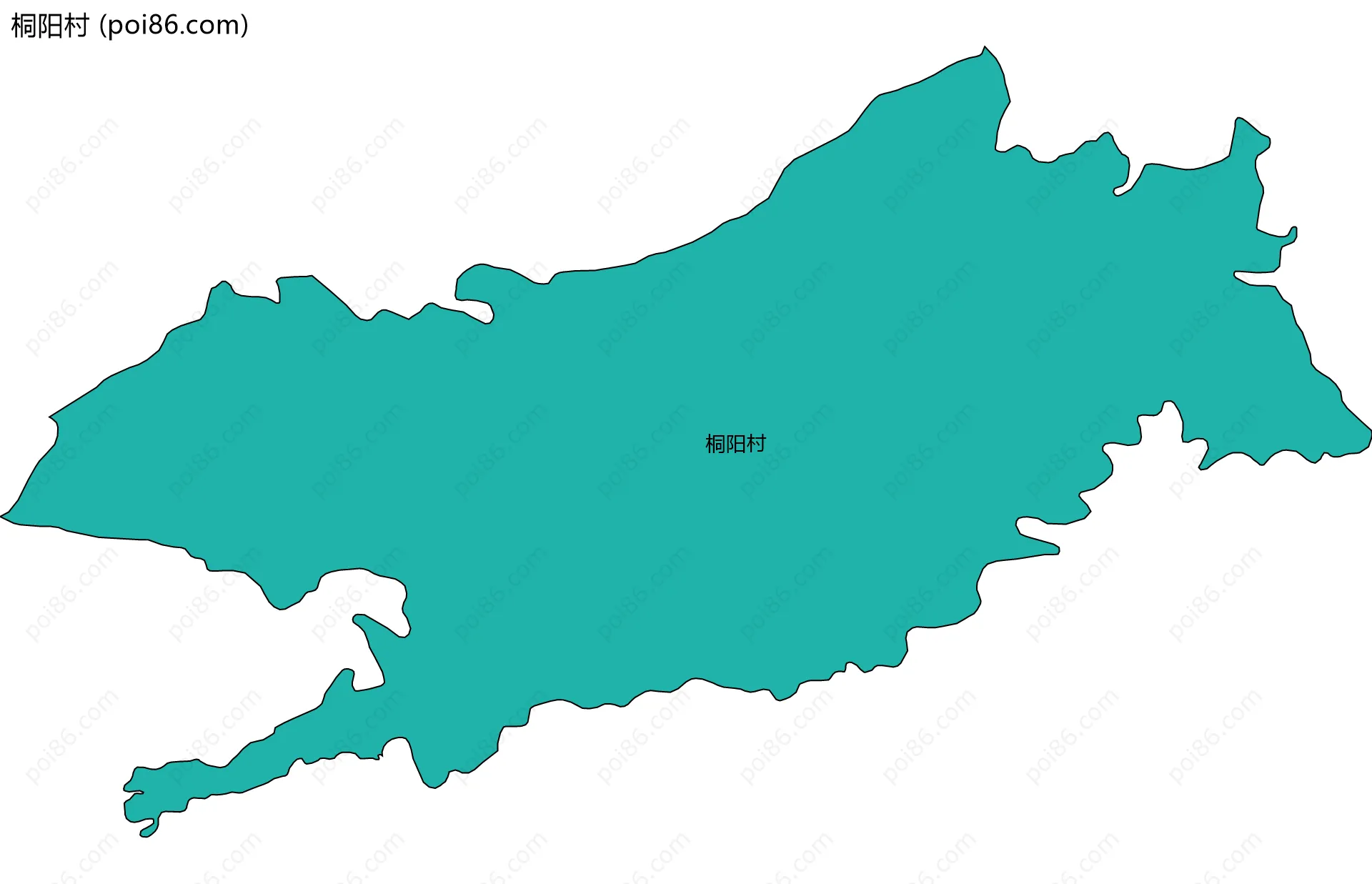 桐阳村边界地图