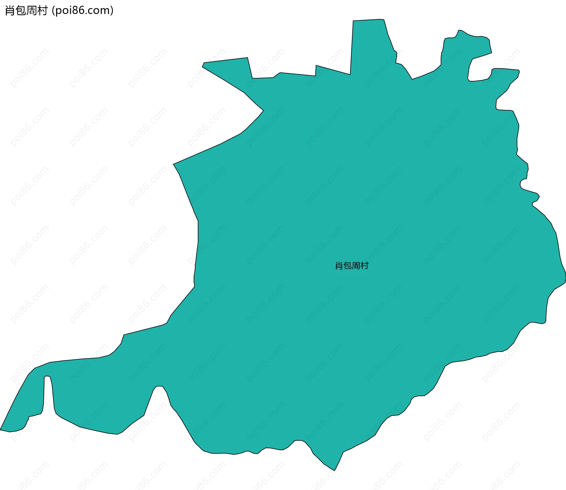 肖包周村边界地图