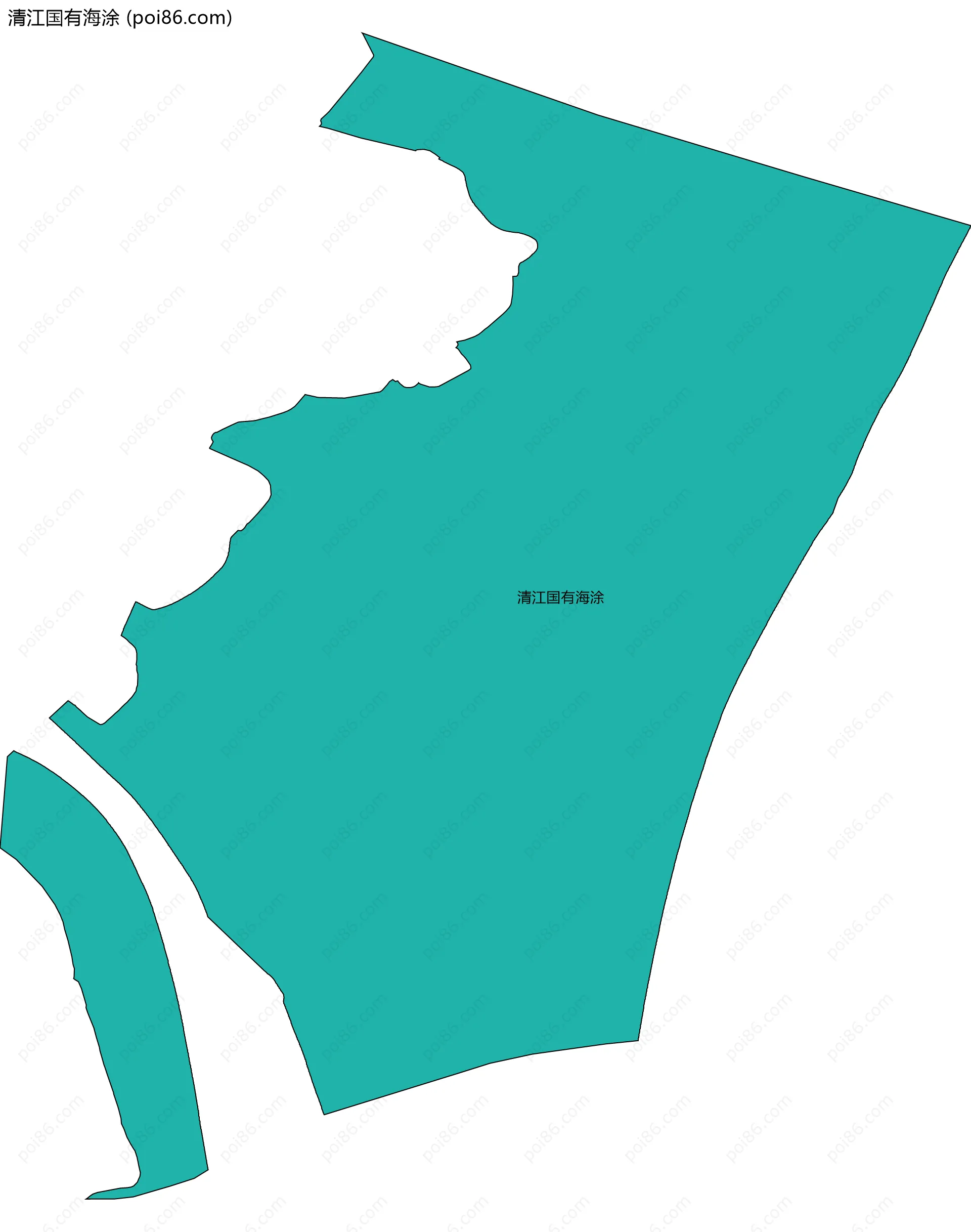 清江国有海涂边界地图