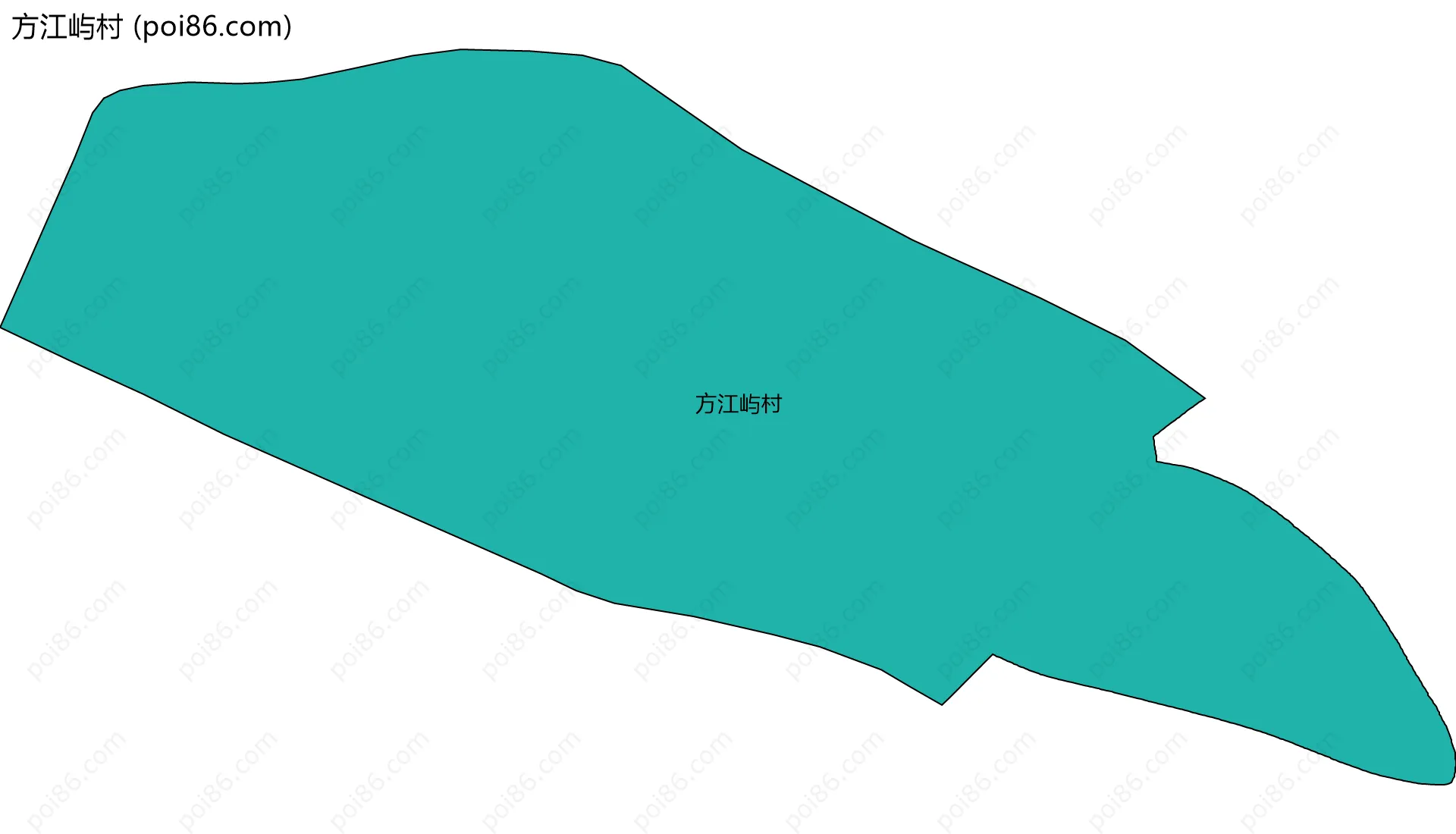 方江屿村边界地图