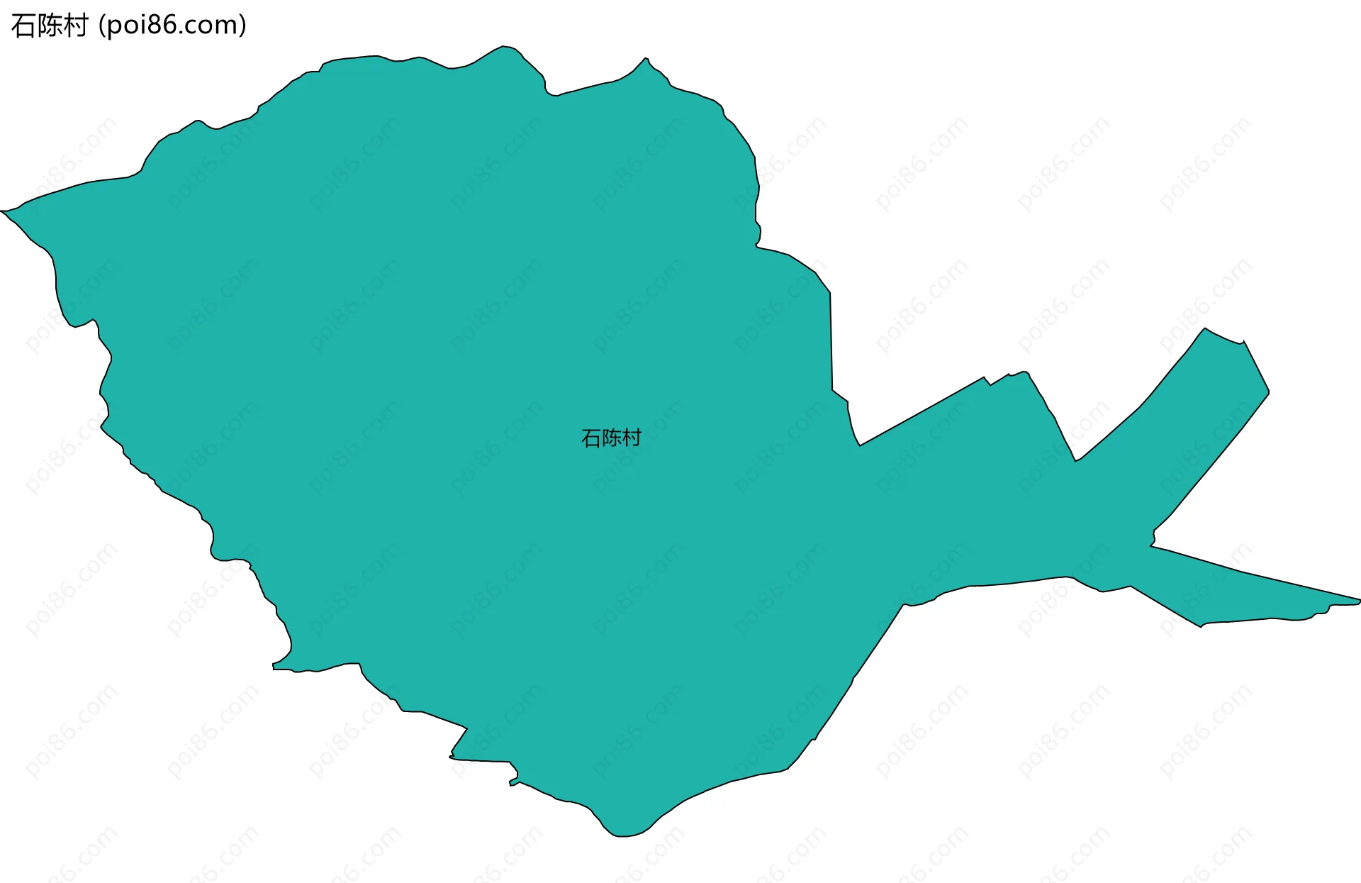 石陈村边界地图