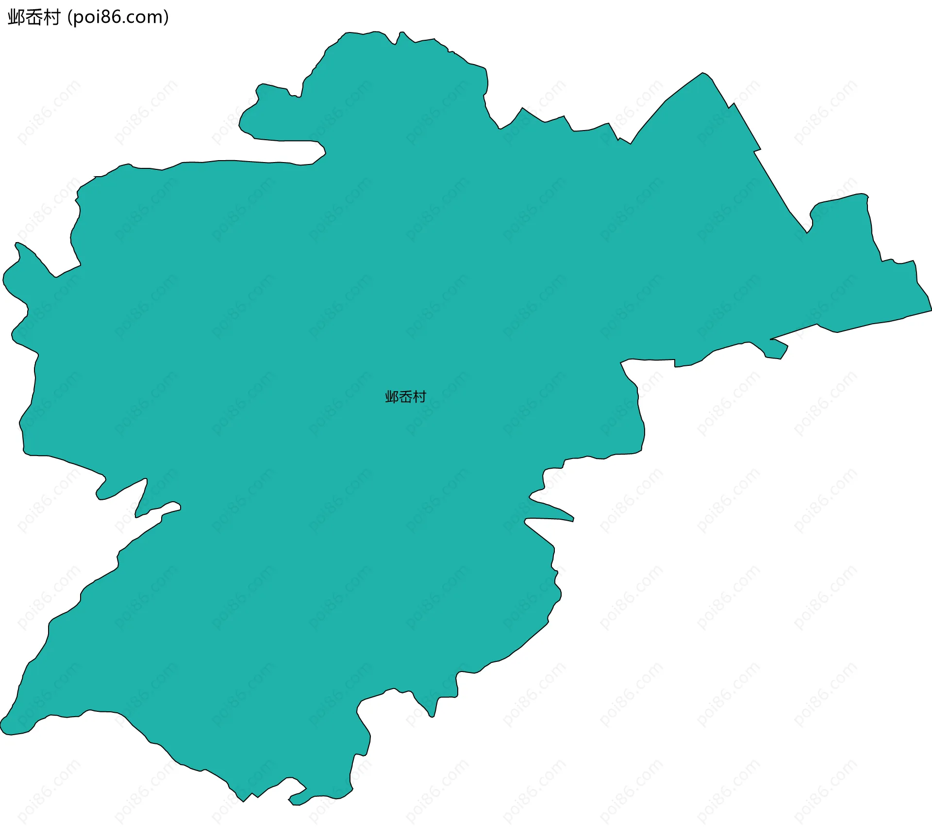 邺岙村边界地图