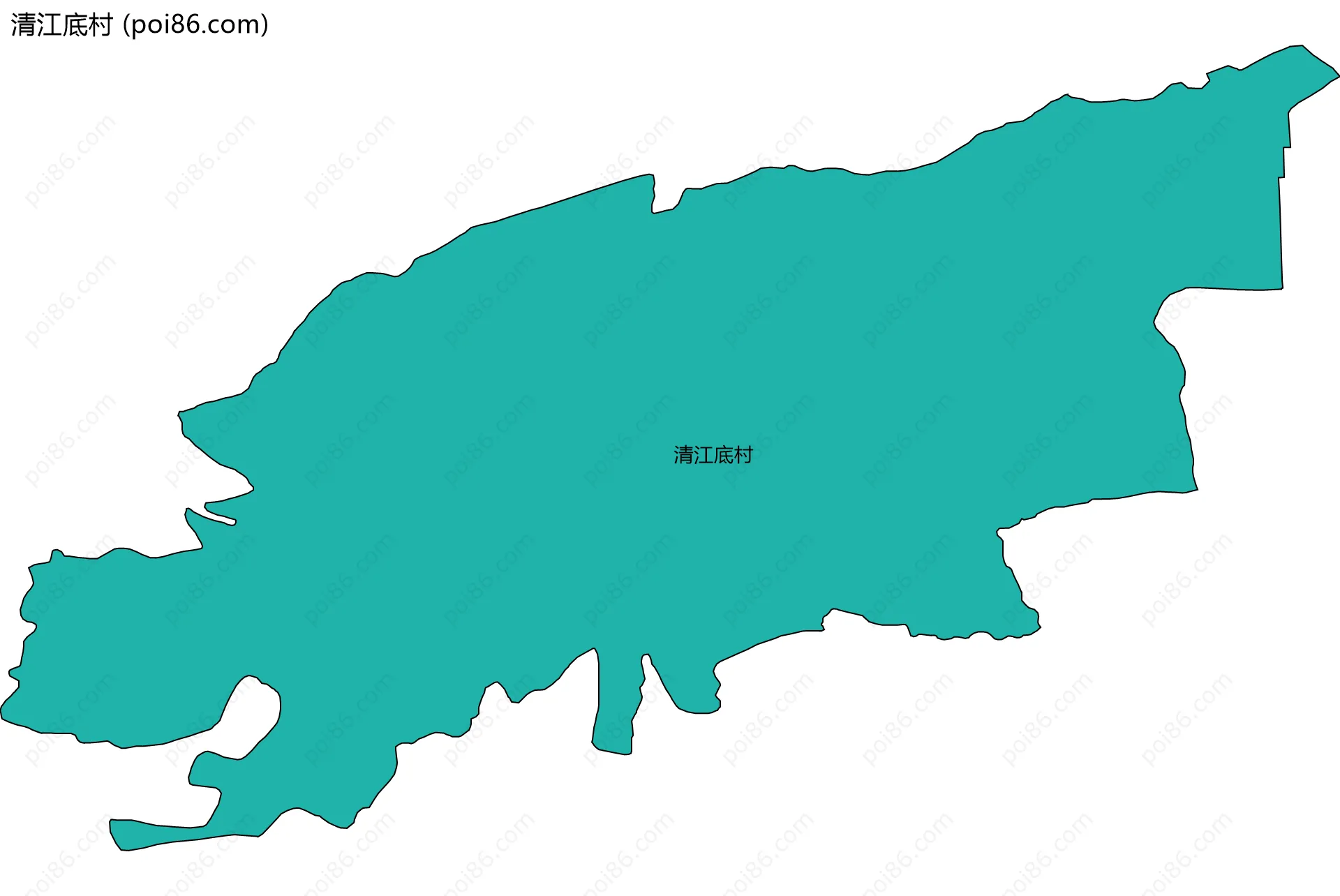 清江底村边界地图