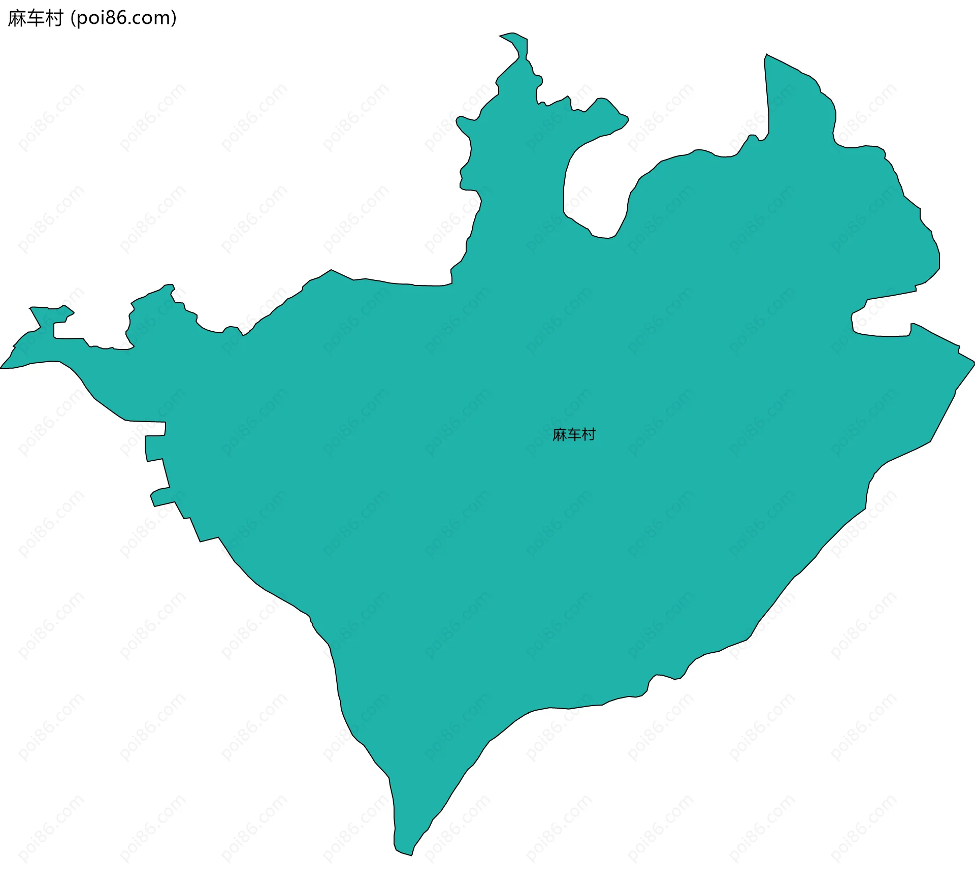 麻车村边界地图