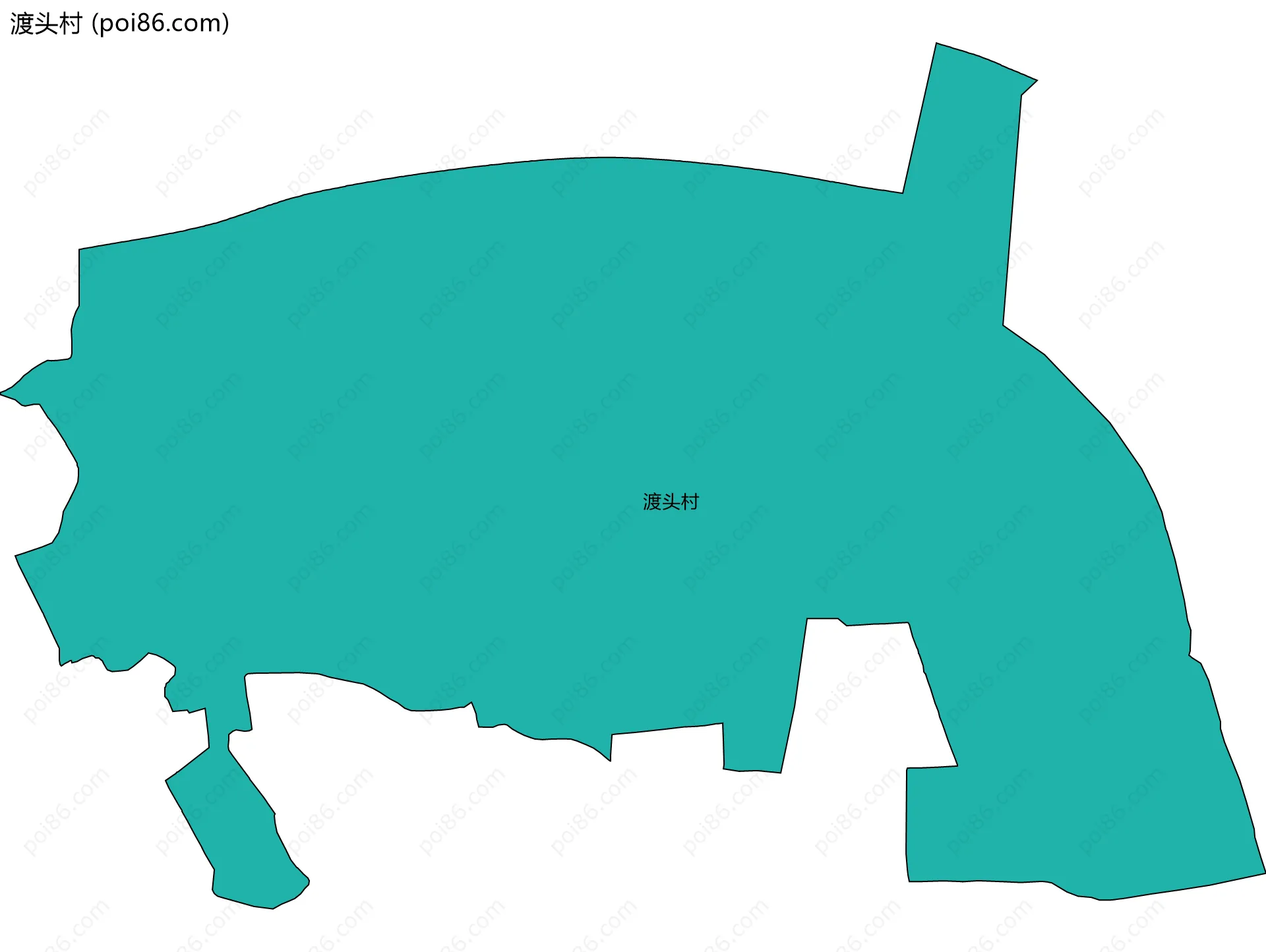 渡头村边界地图